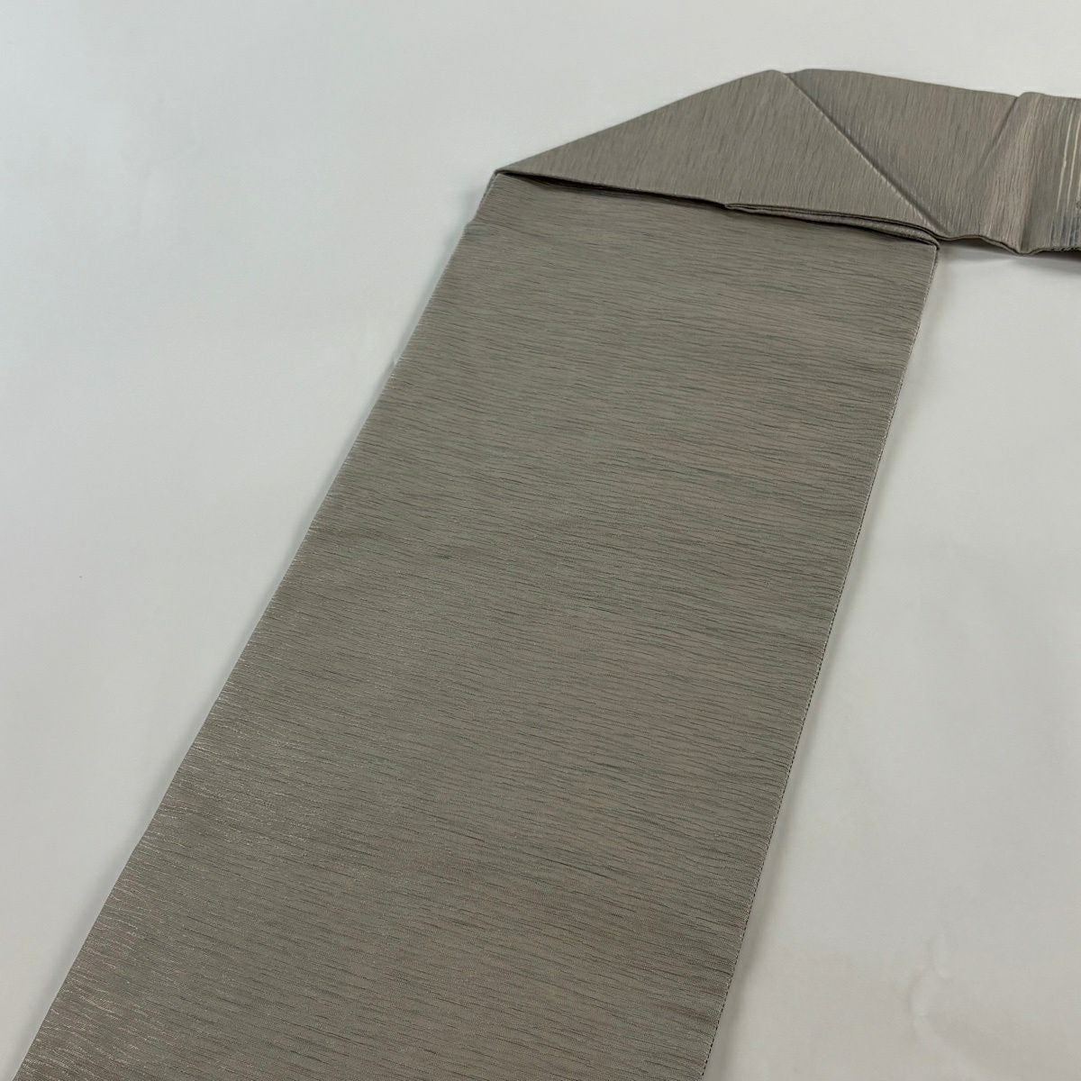 【美品】 名古屋帶 秀品級 蔦 金銀彩 灰 純蠶絲
