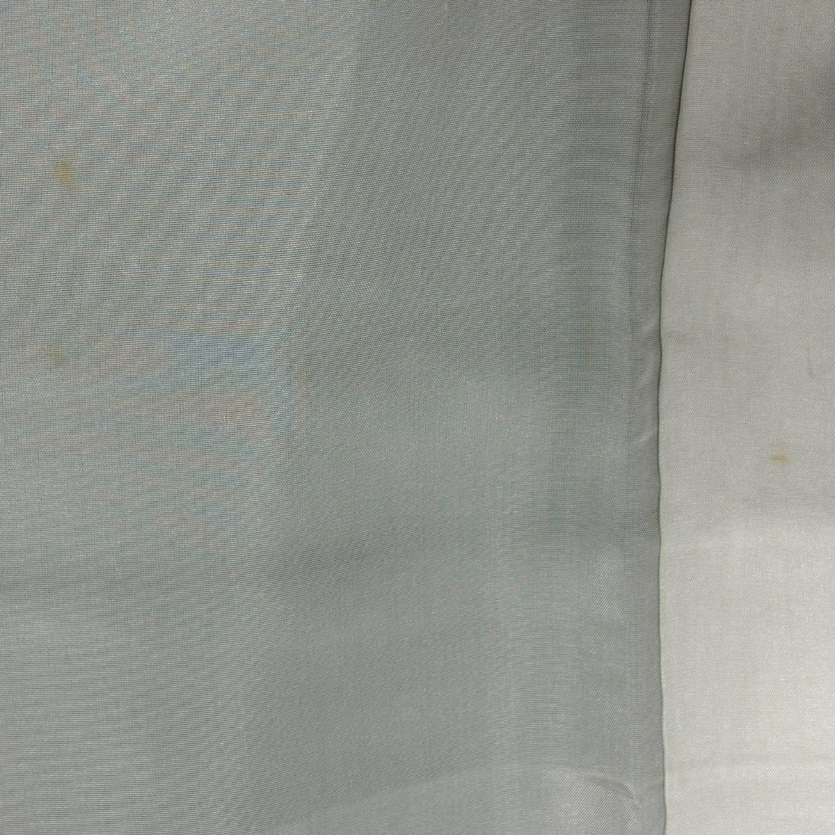 小紋 身長155.5cm 袖長63cm S 雙層 墨流し 漸層 綠 純蠶絲 秀品級