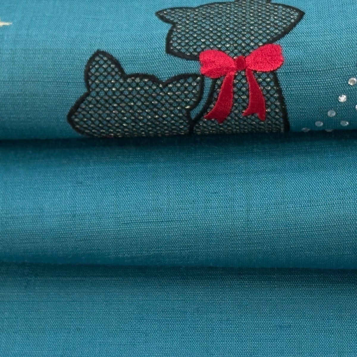袋帶 逸品級 夏帶 想屋 貓 星 星鑽 金絲 青綠 麻