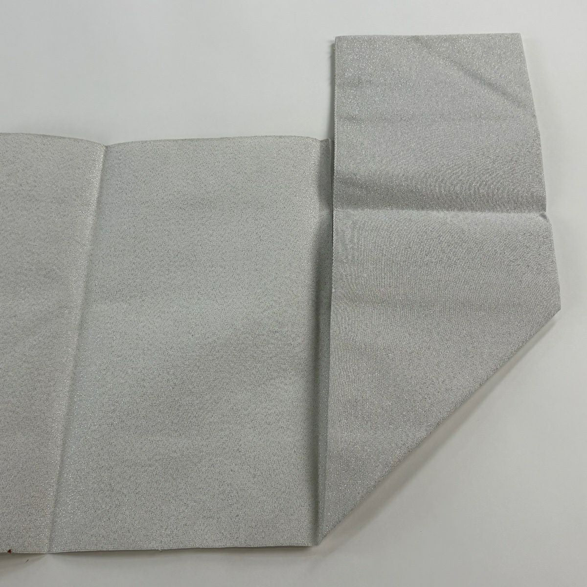 【美品】 名古屋帶 優品級 八寸名古屋帶 菊花 鴛鴦 金金箔 金銀彩 灰色 純蠶絲
