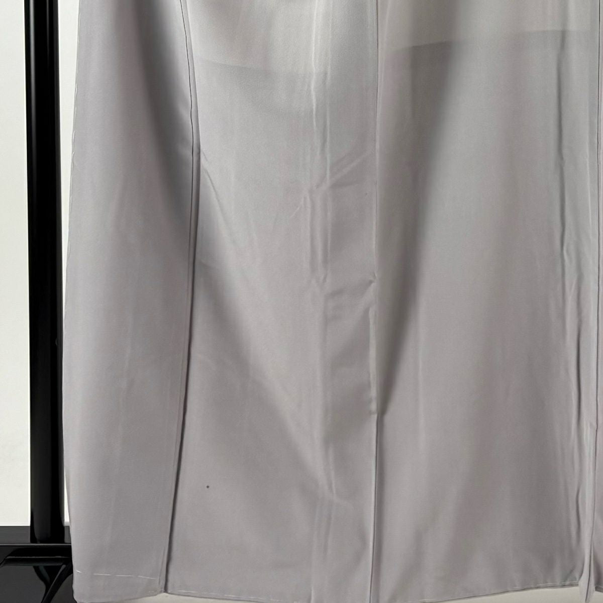 付下 身長162cm 袖長68cm L 雙層 漸層圖案 灰色 純蠶絲 優品級