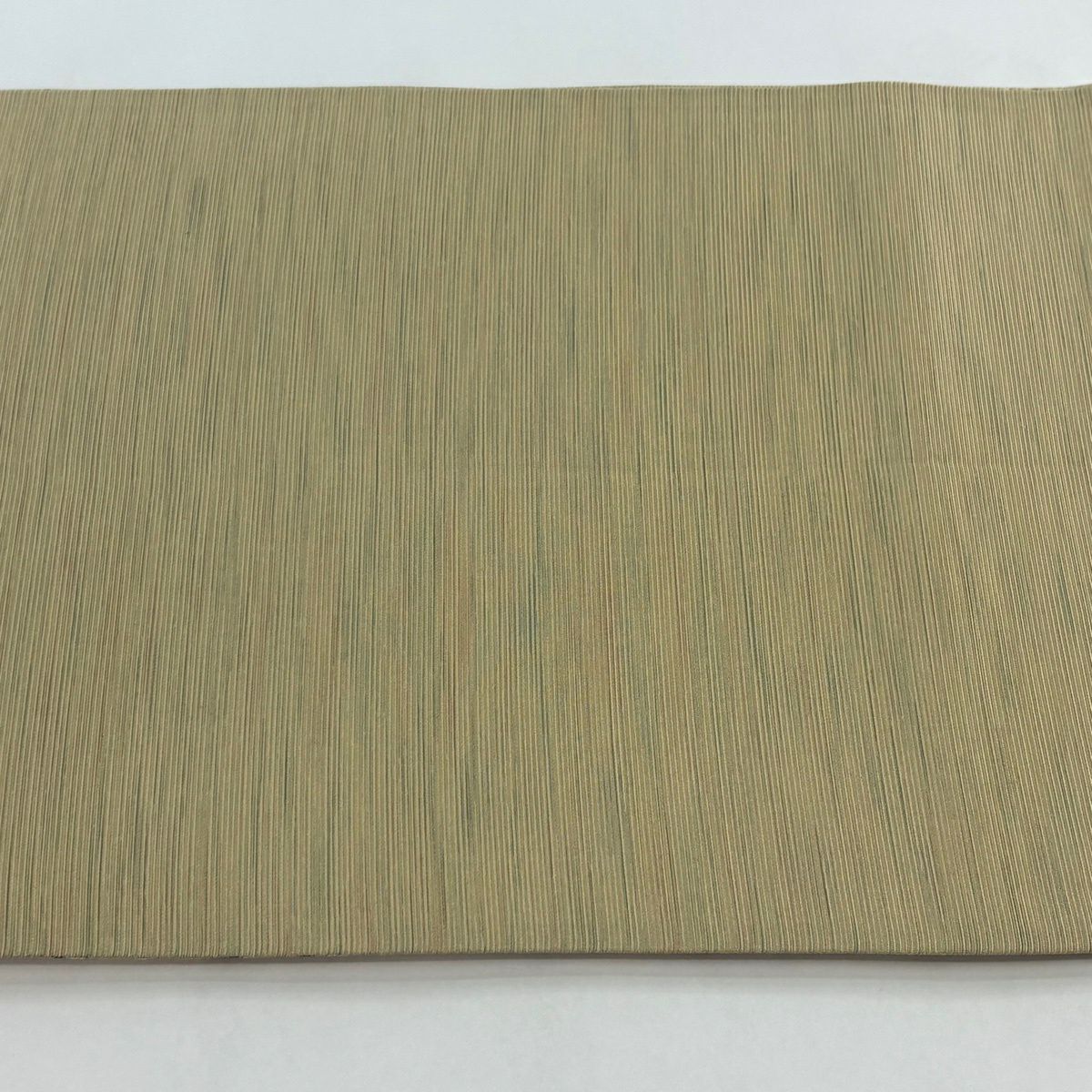 【美品】 袋帶 秀品級 動物 幾何學 米色 全通 純蠶絲