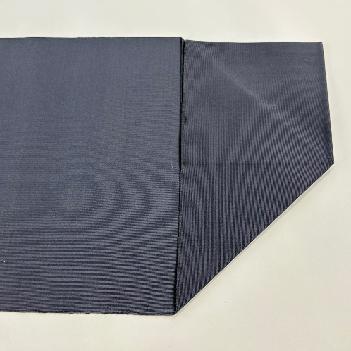 【美品】 名古屋帶 優品級 八寸名古屋帶 松樹葉仕立 雲紋 霞 金銀彩 青灰色 純蠶絲