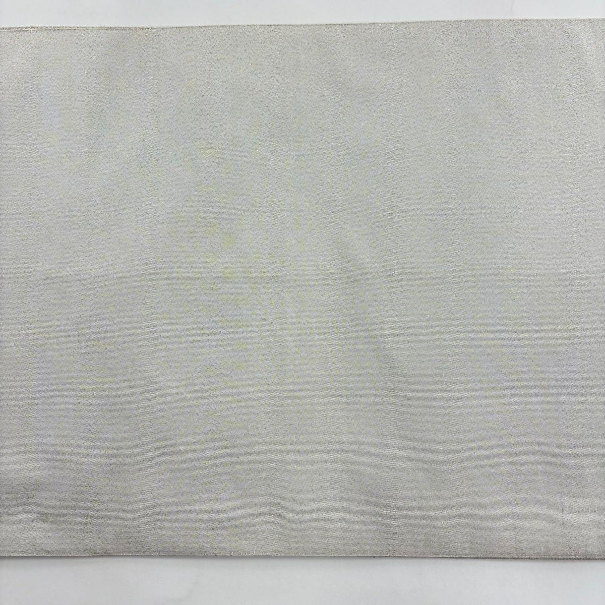 袋帶 秀品級 關西仕立 雙鳥 華紋 金銀彩 灰白 大鼓圖案 純蠶絲