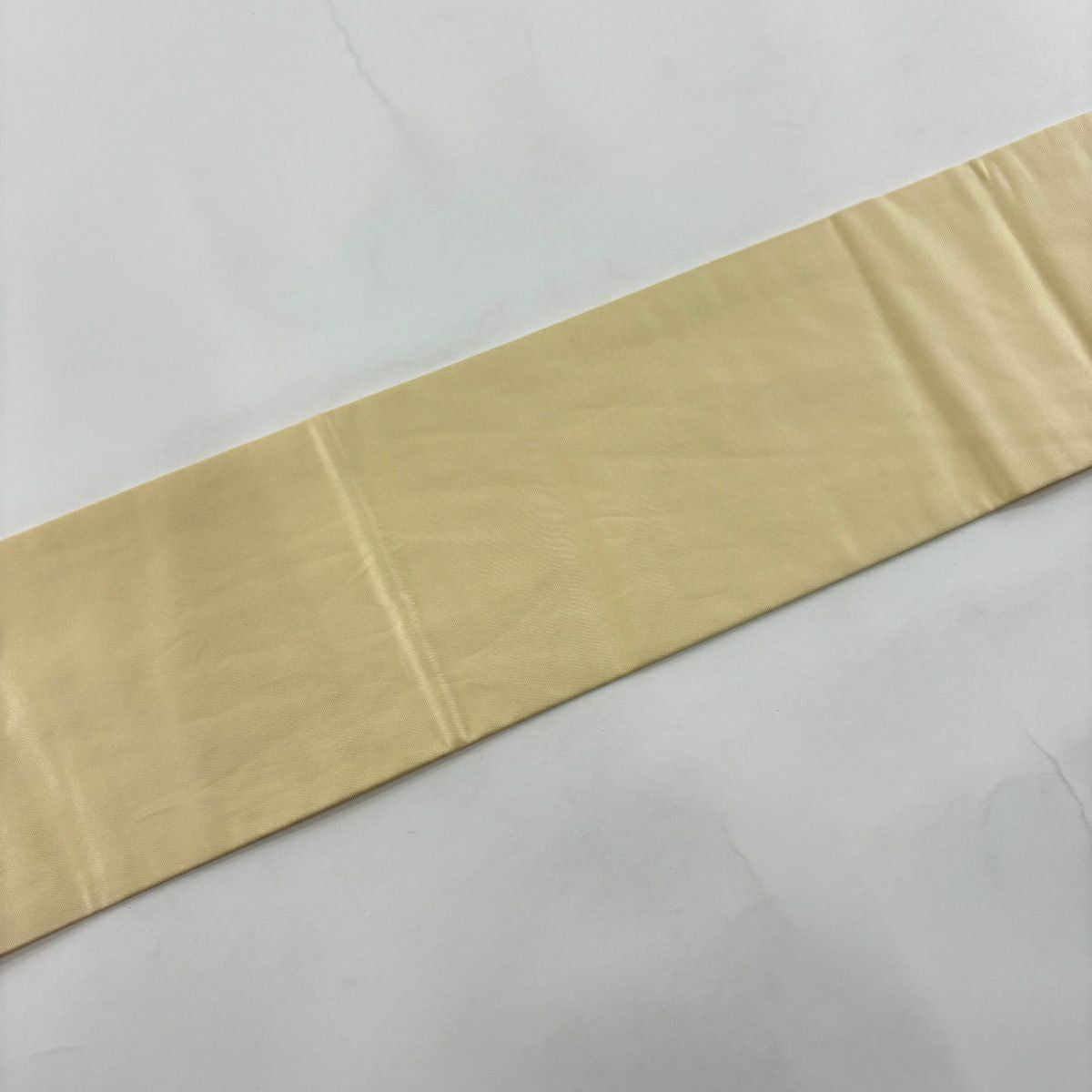 【美品】名古屋帶 秀品級 家屋 樹木 米色 純蠶絲