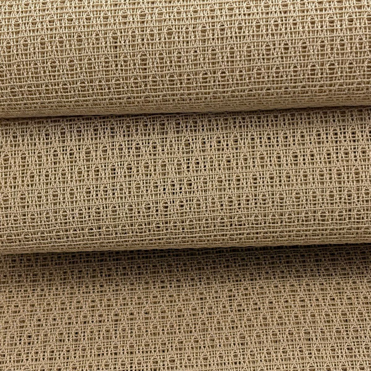 【美品】名古屋帶 逸品級 人間國寶 北村武資 夏帶 羅 八寸名古屋帶 松樹葉裁縫 米色 純蠶絲