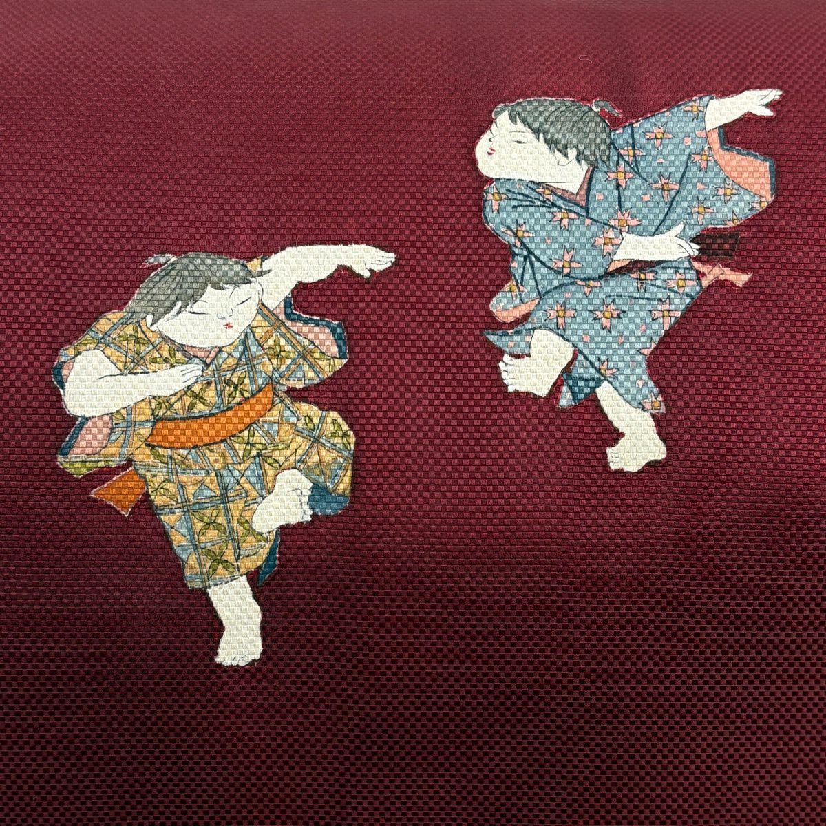 名古屋帶 優品級 童 紅 純蠶絲