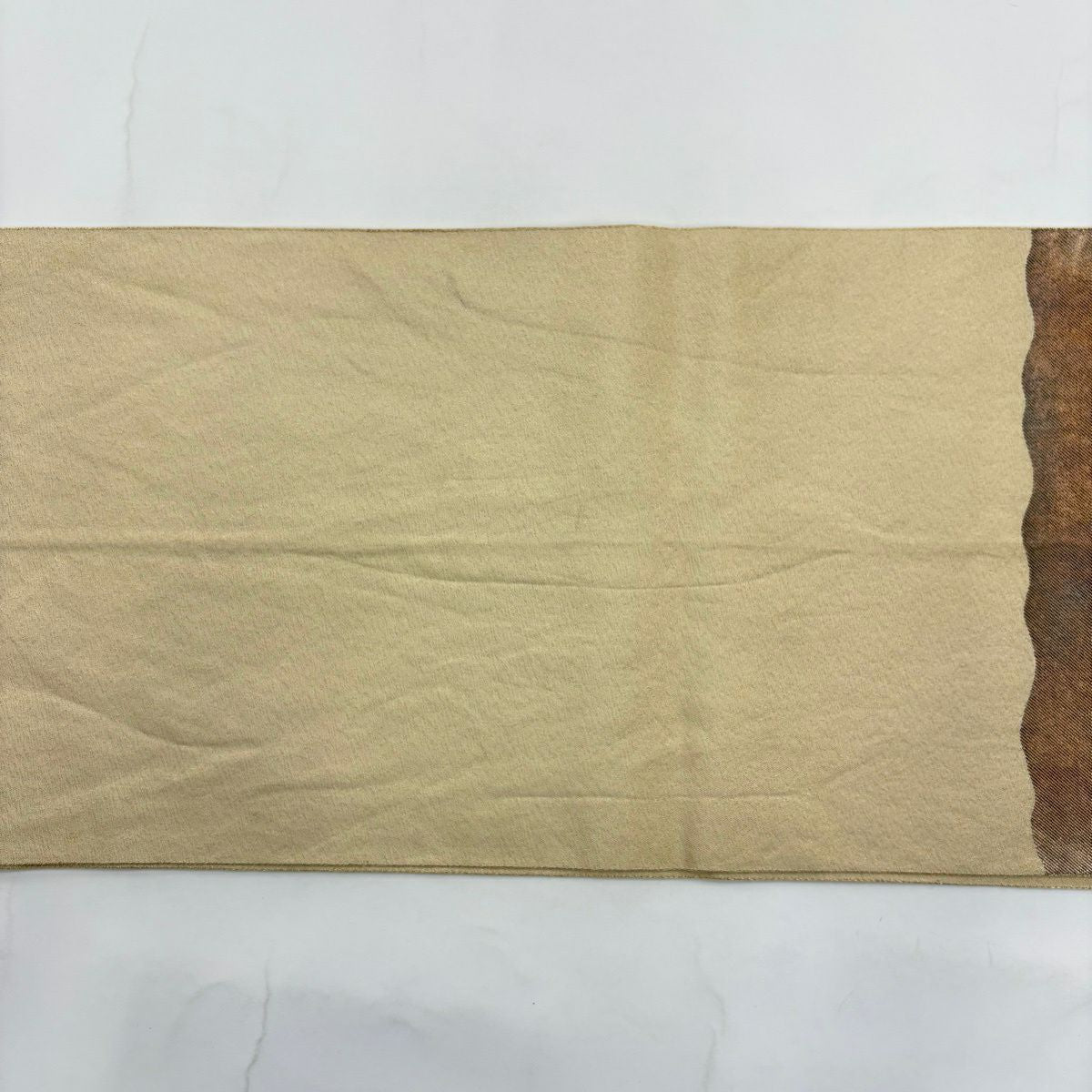 袋帶 名品級 人物 霞 金金箔 茶 純蠶絲