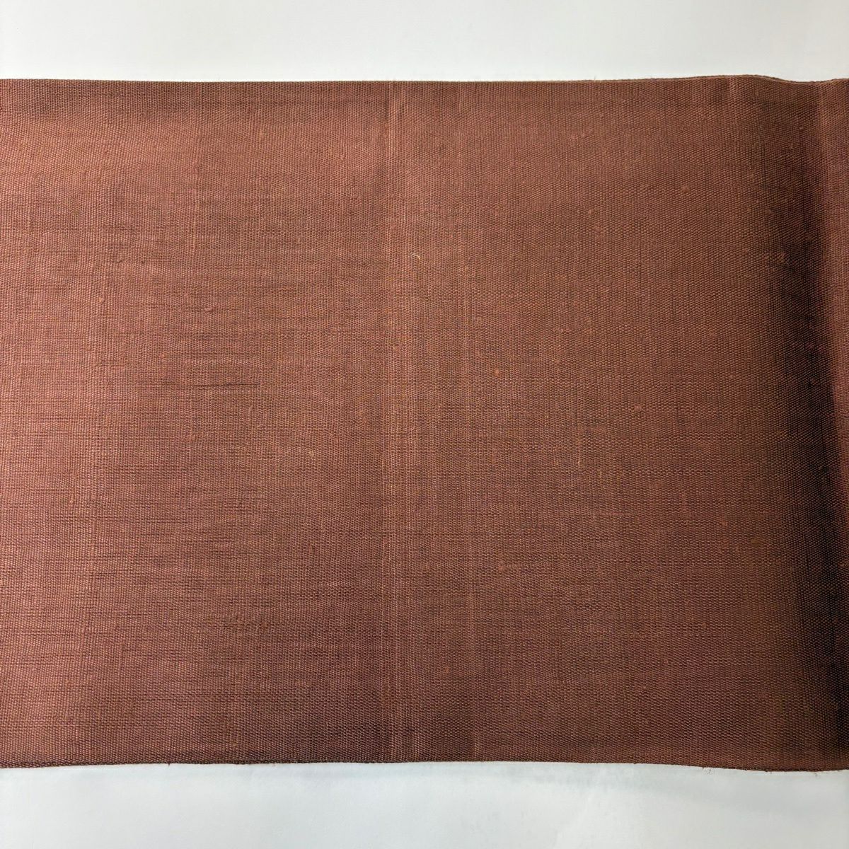 【美品】 袋帶 秀品級 波 幾何學圖案 金金箔 銀線 茶 純蠶絲