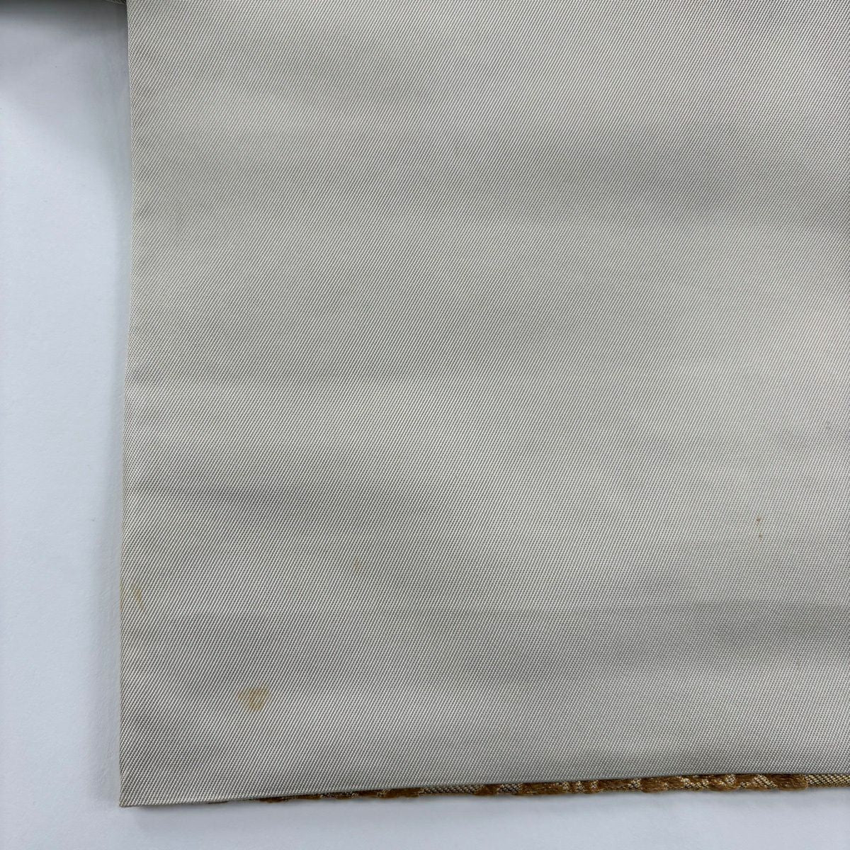 【美品】 袋帶 秀品級 川島織物 落款 花唐草紋 華紋 金金箔 金絲 淺茶 六通 純蠶絲