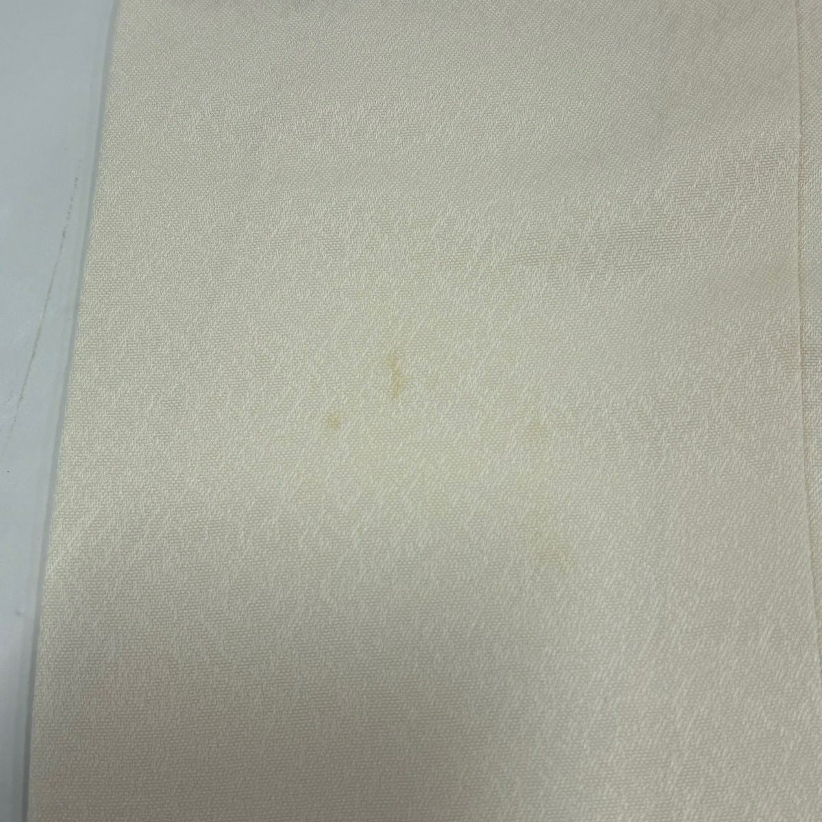 【美品】 付下 身長163cm 袖長66cm M 雙層 建物 松樹竹子梅花 漸層 奶油色 純蠶絲 優品級