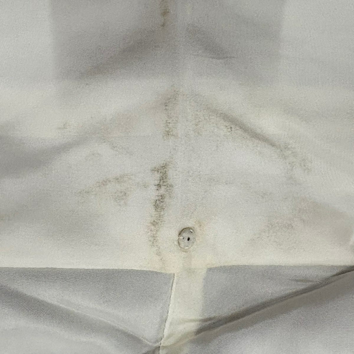 付下 身長160cm 袖長66.5cm M 雙層 紬織織 枝花 草花紋紋 刺繡 茶綠 純蠶絲 秀品級