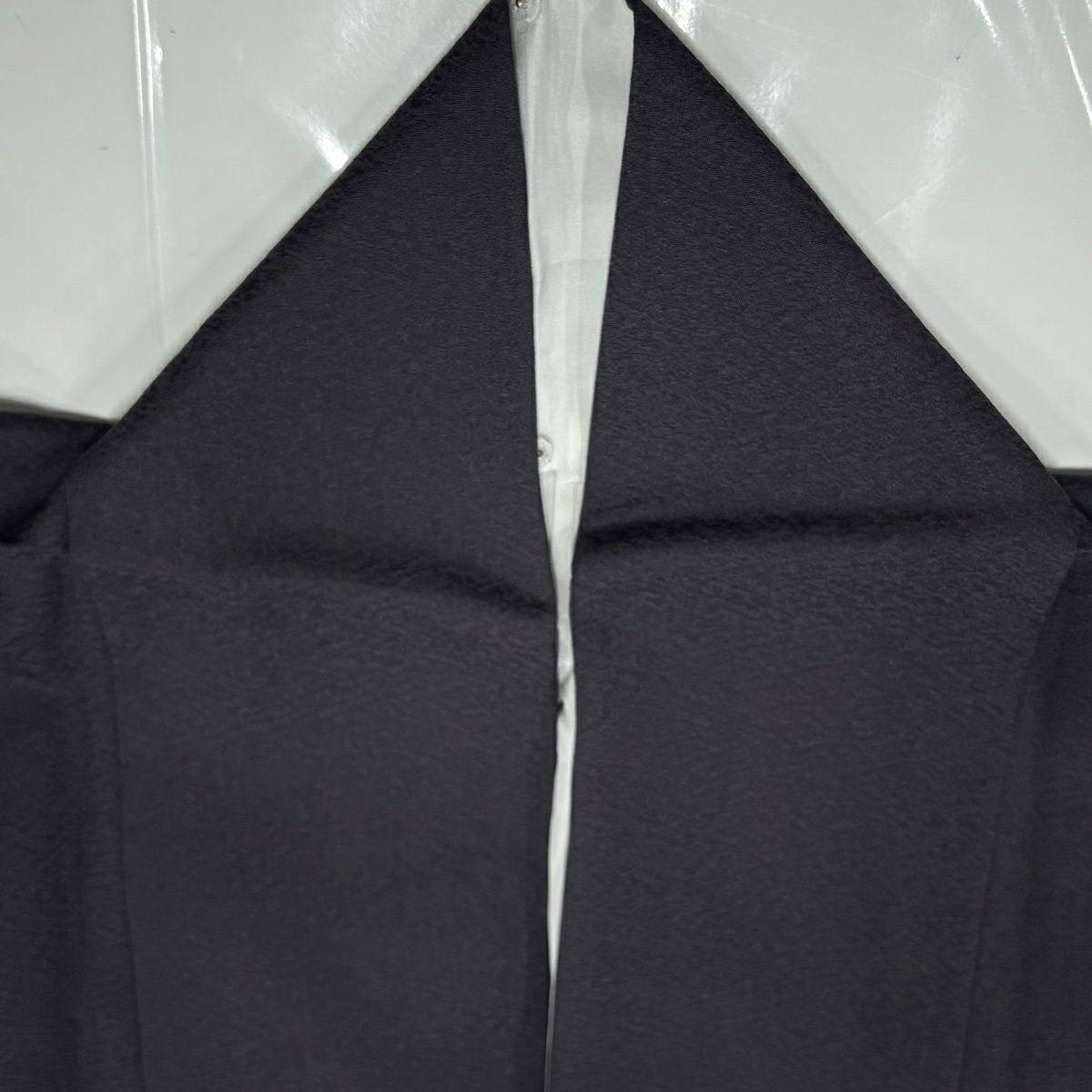【美品】 付下 身長163cm 袖長67.5cm L 雙層 樹木 霞 金銀彩 漸層 深紫 純蠶絲 優品級