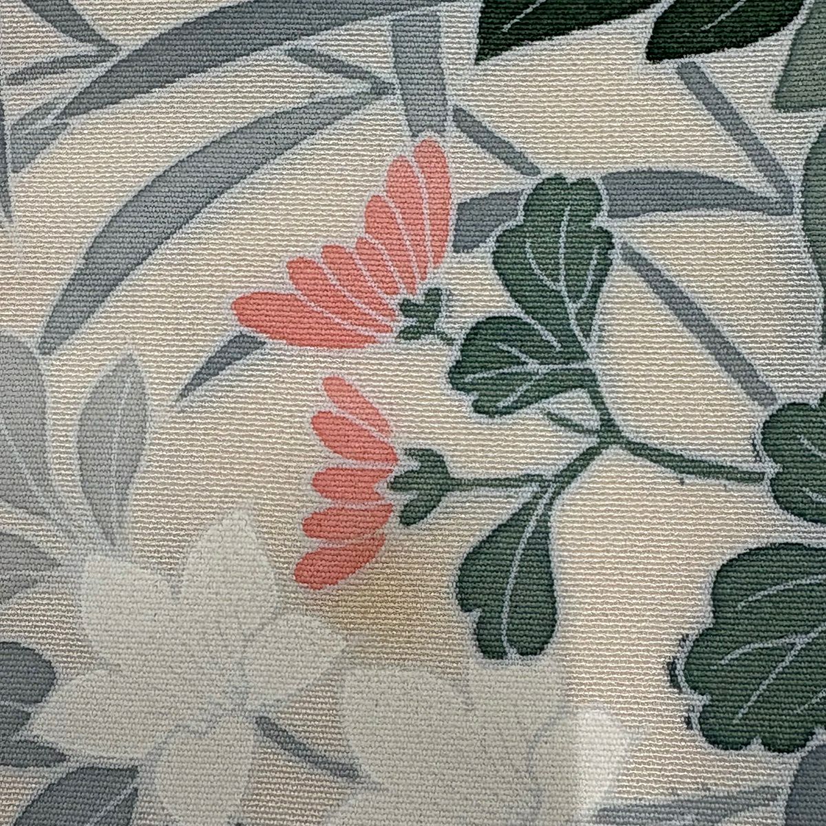 訪問服 身長159cm 袖長62cm S 雙層 落款 草花紋紋 漸層 淺粉色 純蠶絲 名品級
