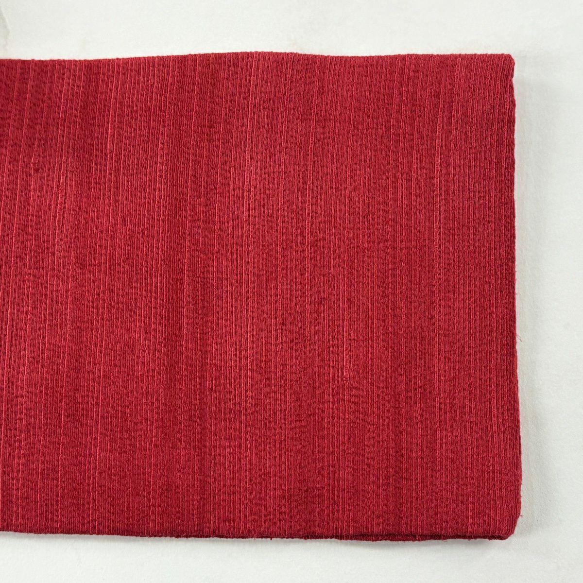 【美品】 名古屋帶 優品級 附落款 紬織織 牡丹 深粉紅 純蠶絲