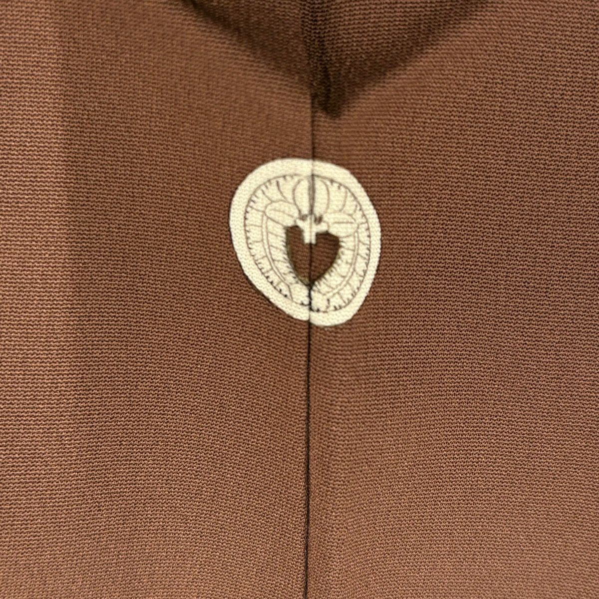 【美品】 留袖禮服禮服 身長158.5cm 袖長65.5cm M 雙層 花鳥 青海波 金銀彩 茶 純蠶絲 優品級 一つ紋