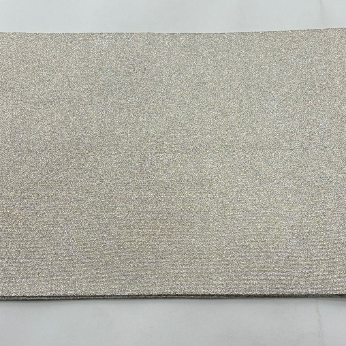 【美品】 袋帶 秀品級 草花紋 椿 銀線 淺茶 金銀彩 純蠶絲