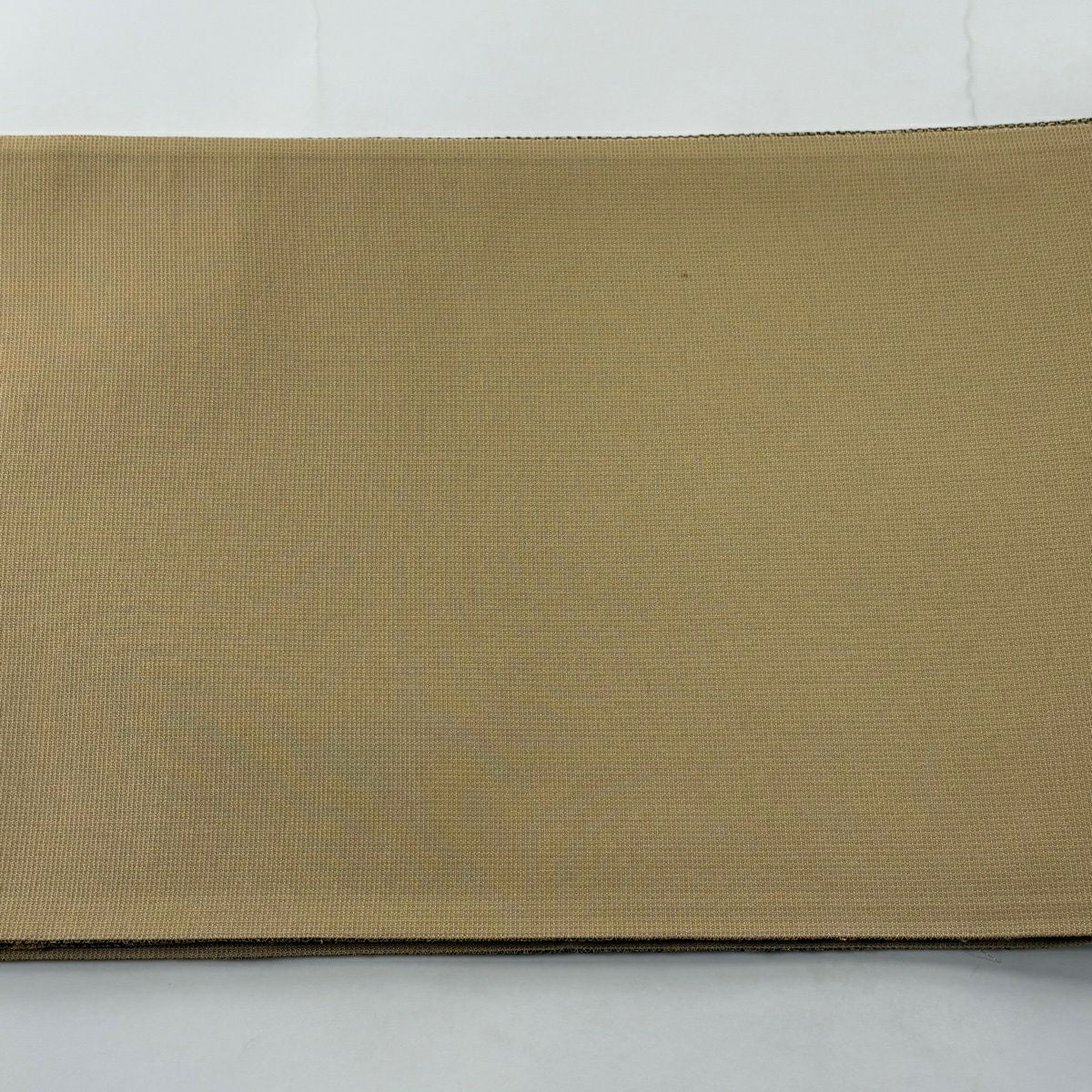 【美品】 袋帶 秀品級 條紋 幾何學 金絲 金色 大鼓圖案 純蠶絲