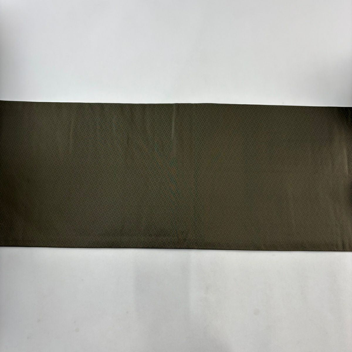【美品】名古屋帶 秀品級 青海波 華紋 鶯 純蠶絲