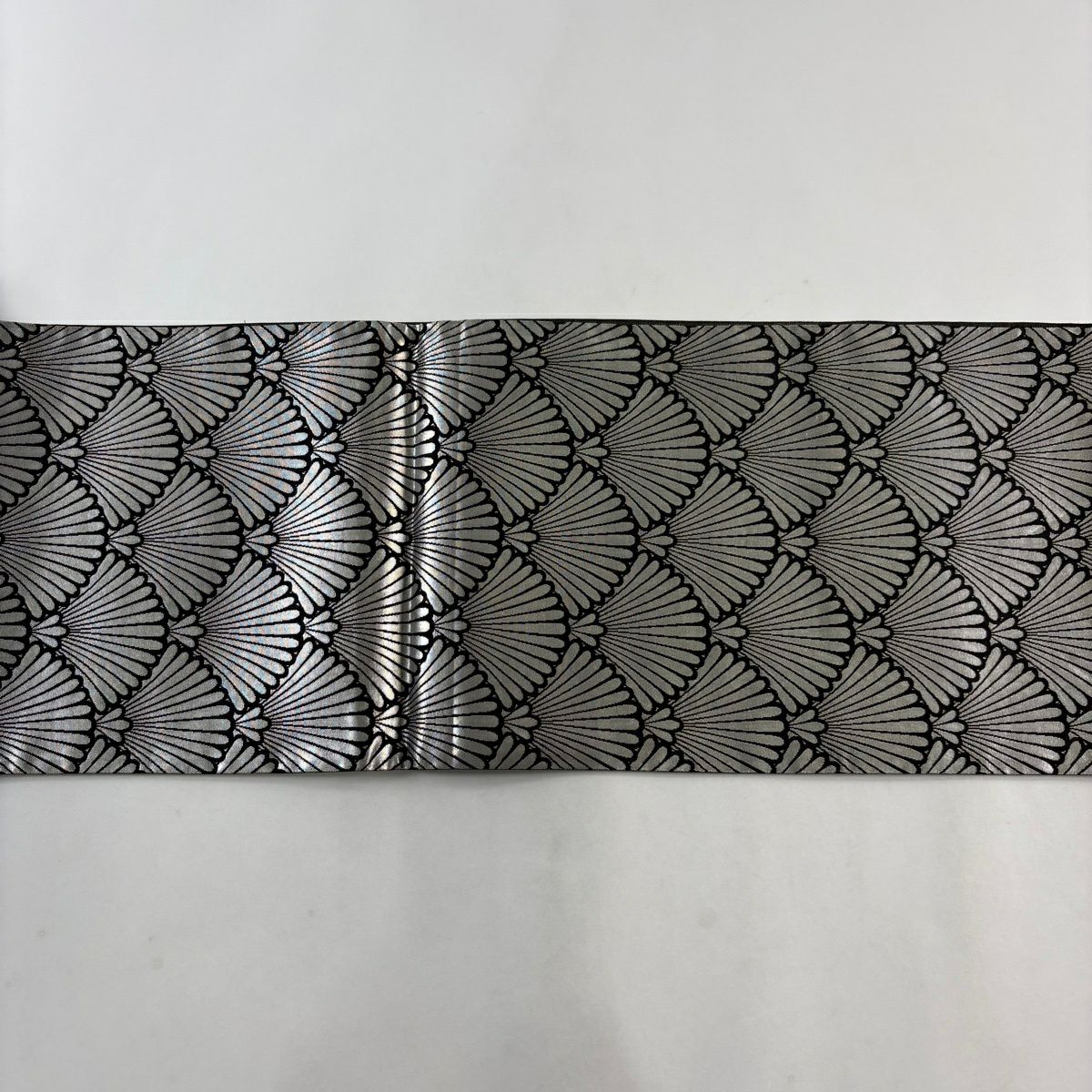 【美品】 袋帶 秀品級 振袖禮服禮服用 色紙 櫻花 金銀線 金金箔 銀色 六通 純蠶絲