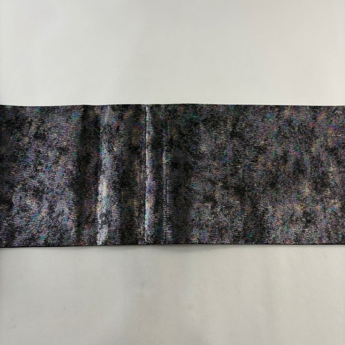 【美品】 袋帶 秀品級 振袖禮服禮服用 草花紋紋 金金箔 拉麵 銀 六通 純蠶絲