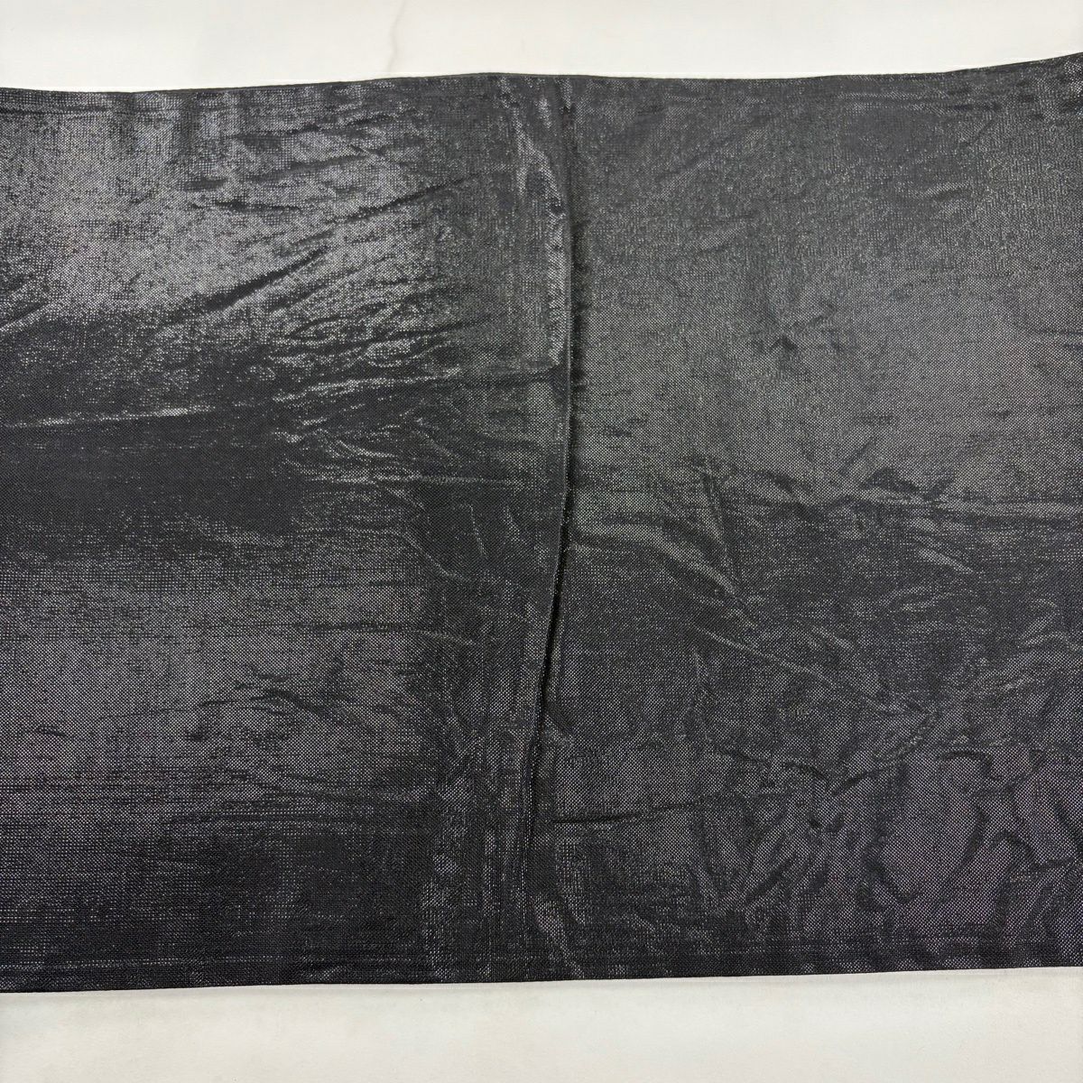 袋帶 秀品級 草花紋紋 組紐 金絲 金金箔 黑 六通 純蠶絲