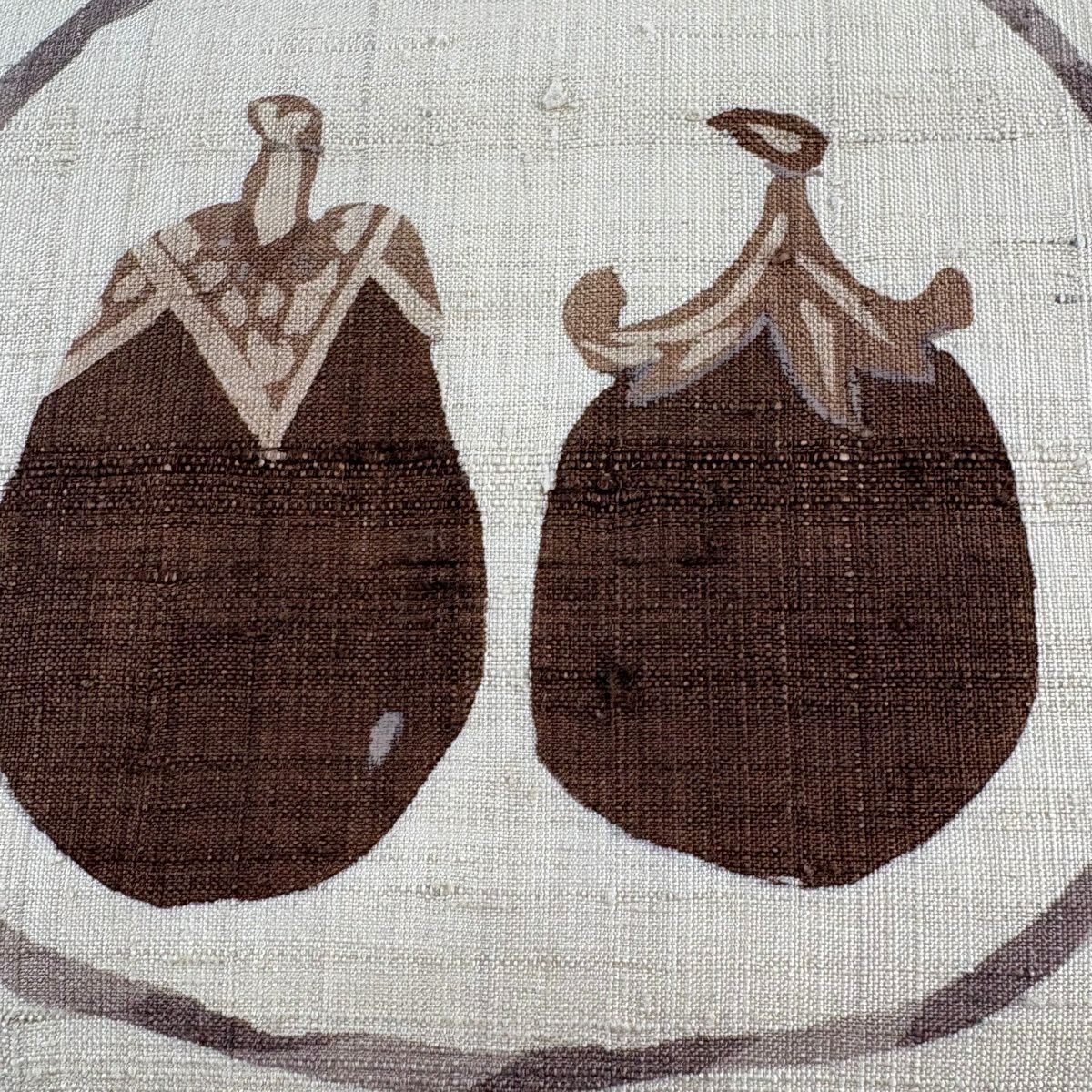 【美品】名古屋帶 優品級 紬織織 生物 米色 純蠶絲