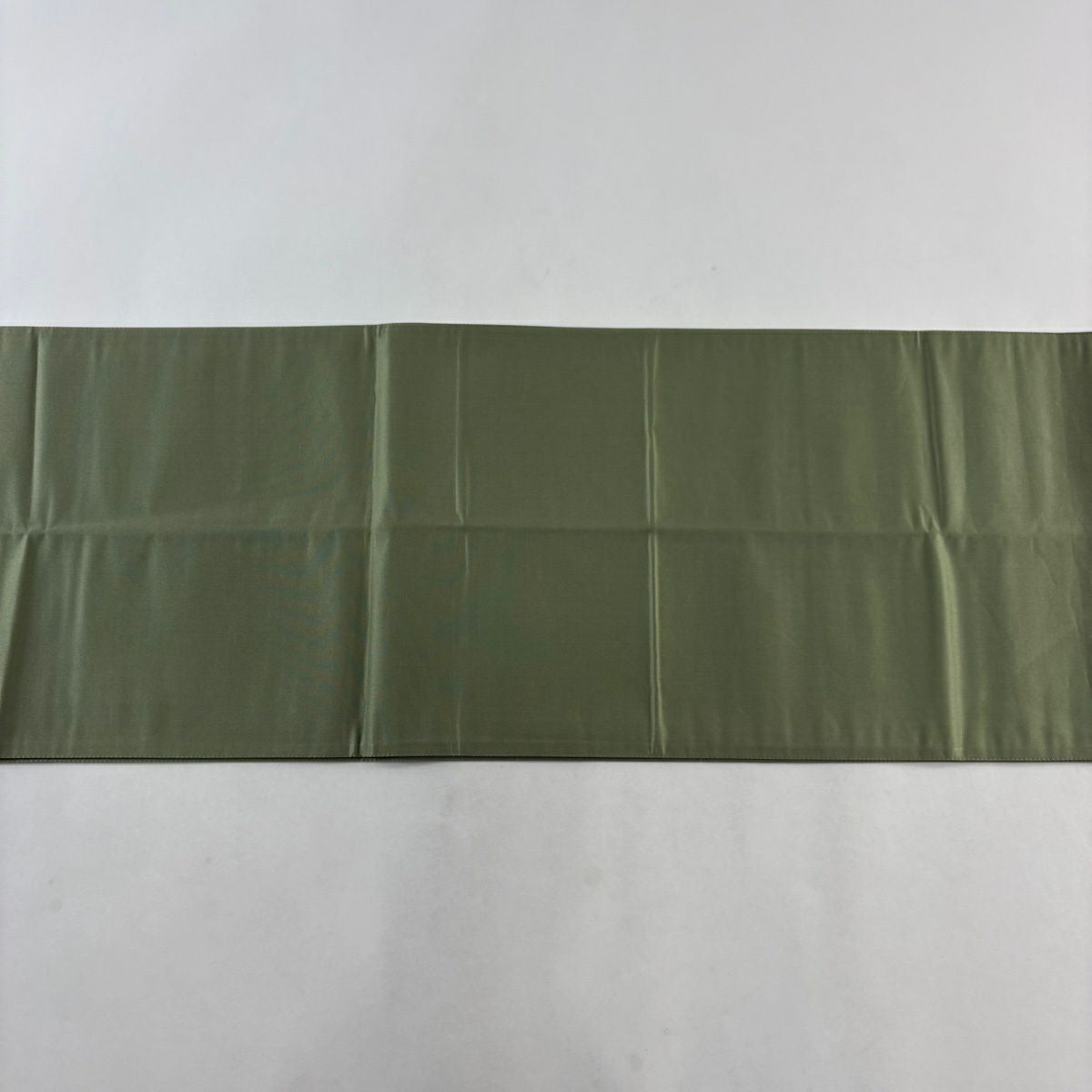 袋帶 秀品級 條紋 竹子藤 金金箔 綠色 大鼓圖案 純蠶絲