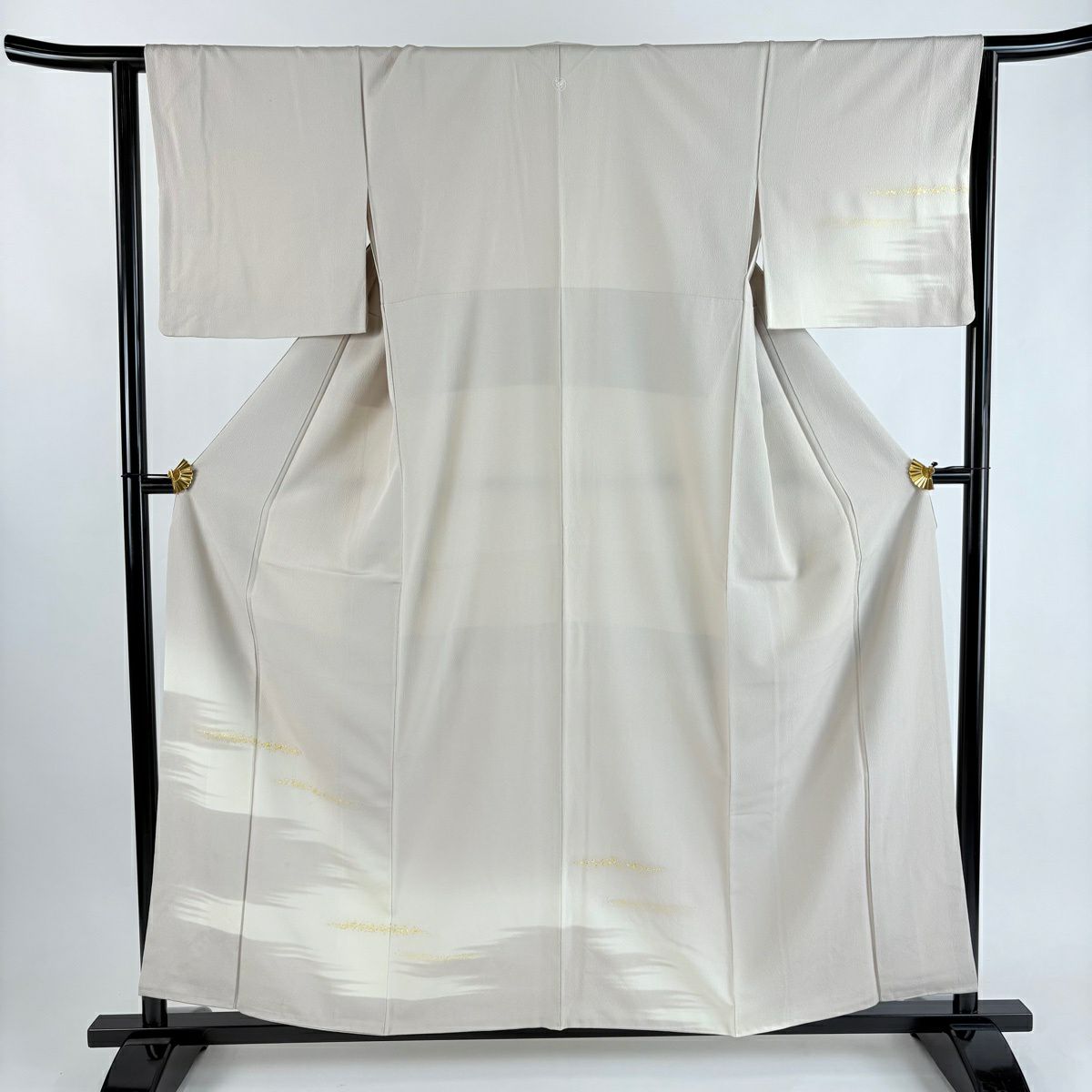 付下 身長158cm 袖長63.5cm S 雙層 霞 金銀彩 漸層 淺小豆 純蠶絲 優品級 一個紋