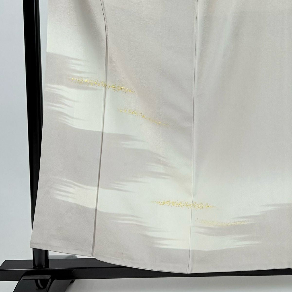 付下 身長158cm 袖長63.5cm S 雙層 霞 金銀彩 漸層 淺小豆 純蠶絲 優品級 一個紋