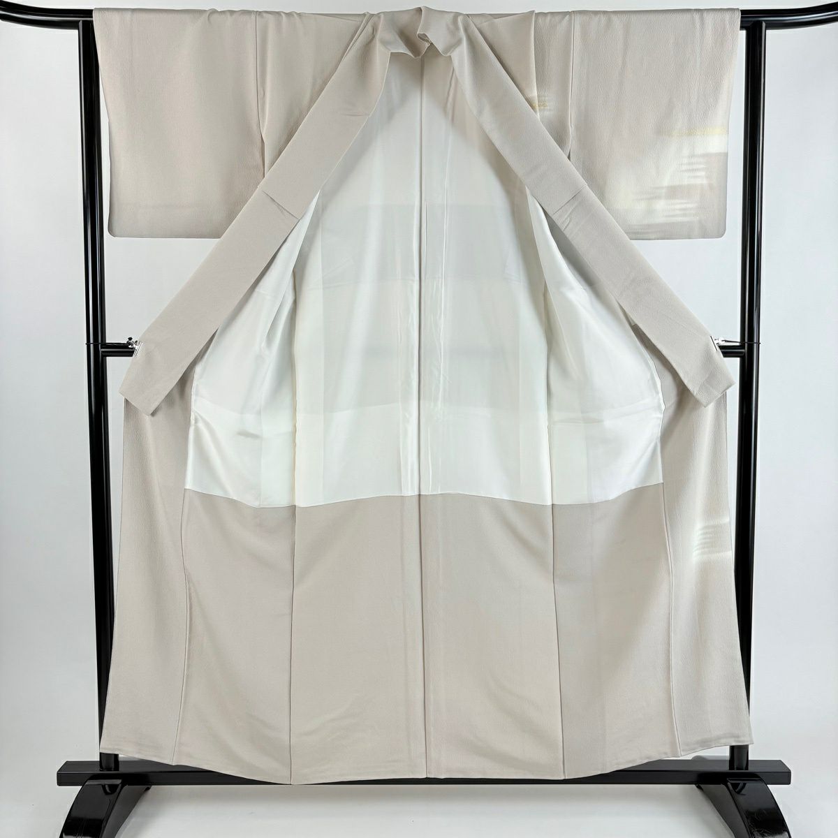 付下 身長158cm 袖長63.5cm S 雙層 霞 金銀彩 漸層 淺小豆 純蠶絲 優品級 一個紋