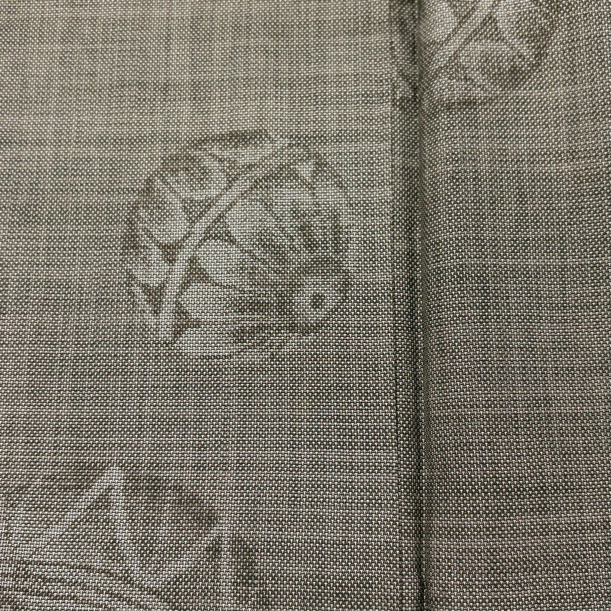 【美品】 紬織 身長162cm 袖長65.5cm M 雙層 手鞠 焦茶 純蠶絲 秀品級