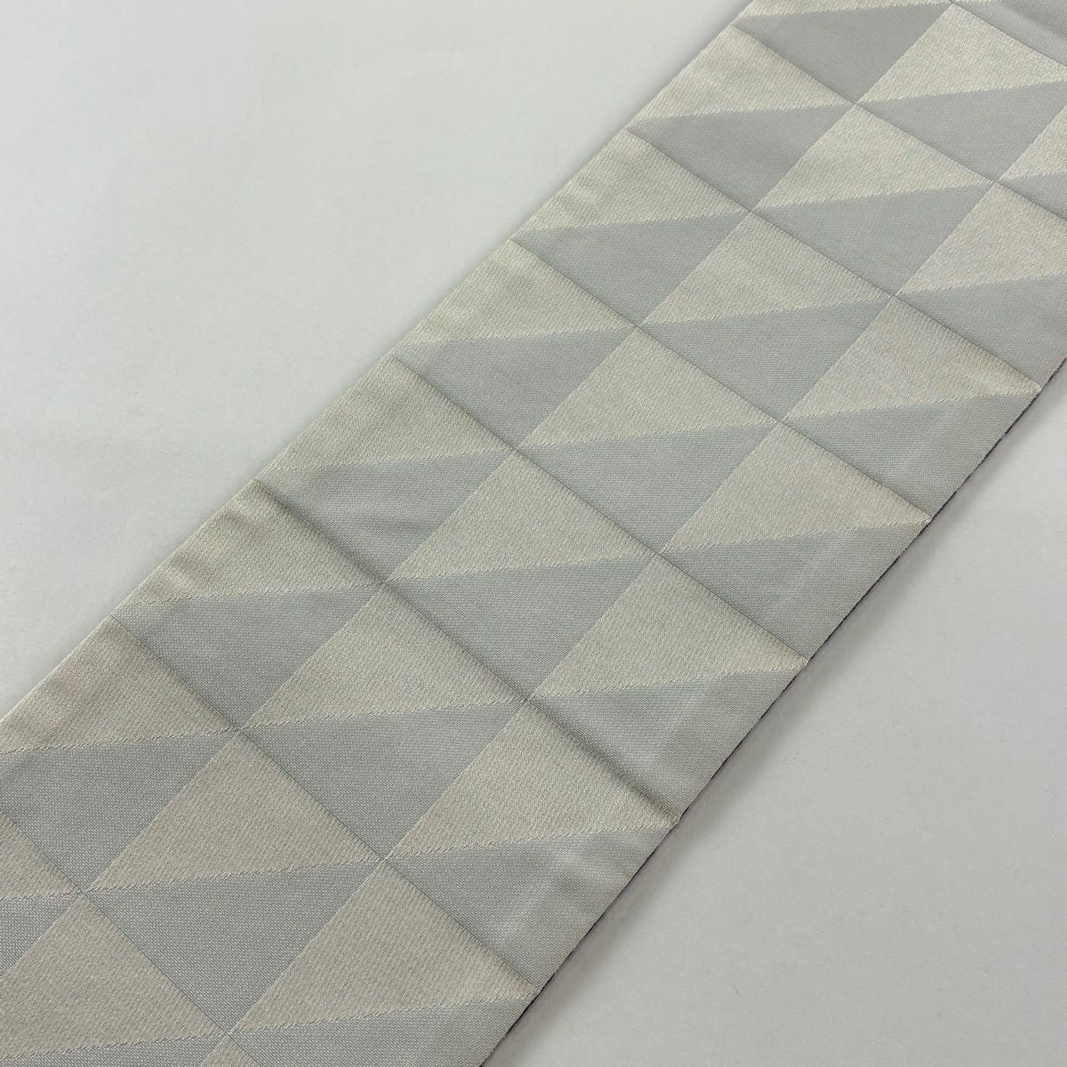 【美品】半幅帶 優品級櫻花花瓣 灰紫 化纖
