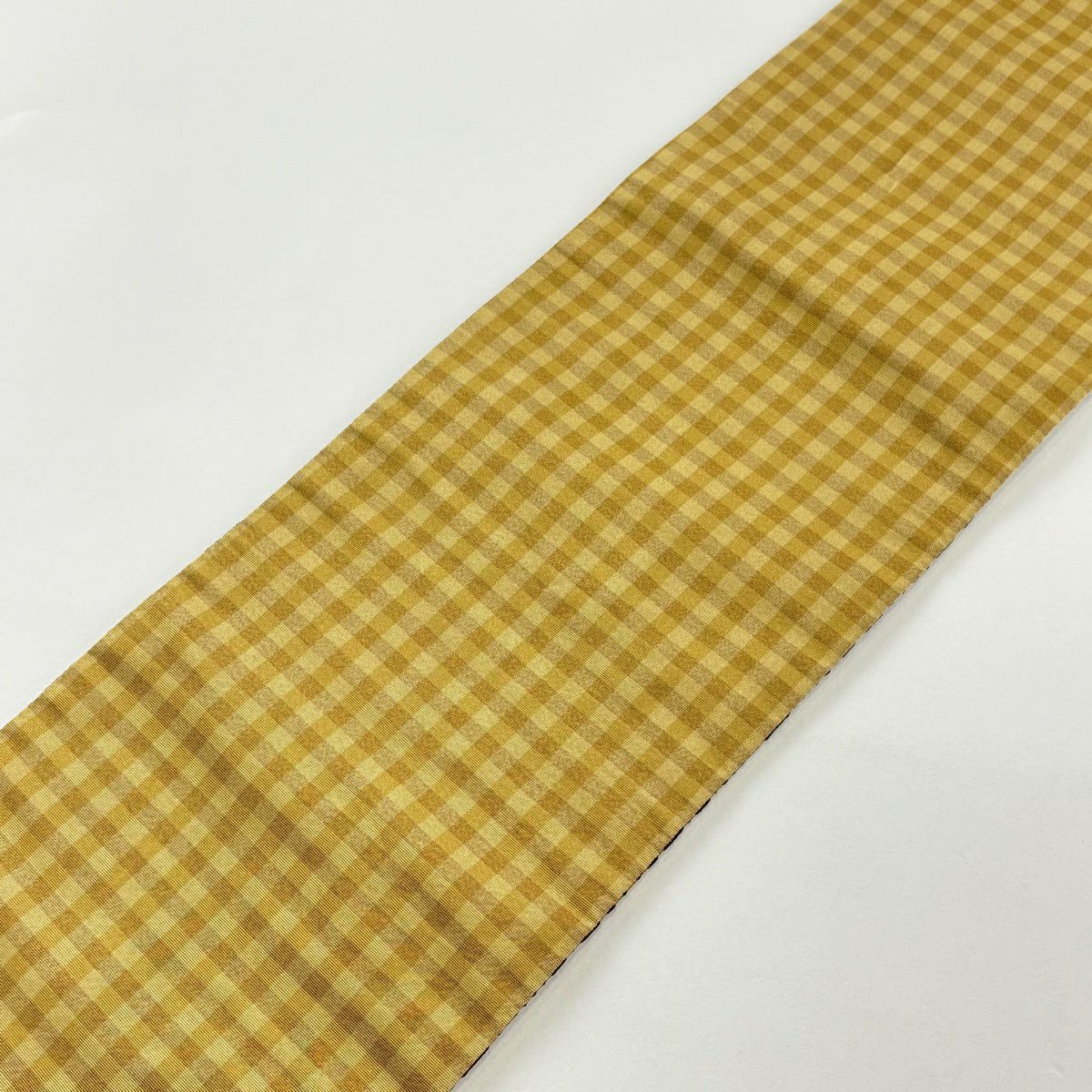 【美品】半幅帶 優品級 幾何學圖案 黑 化纖