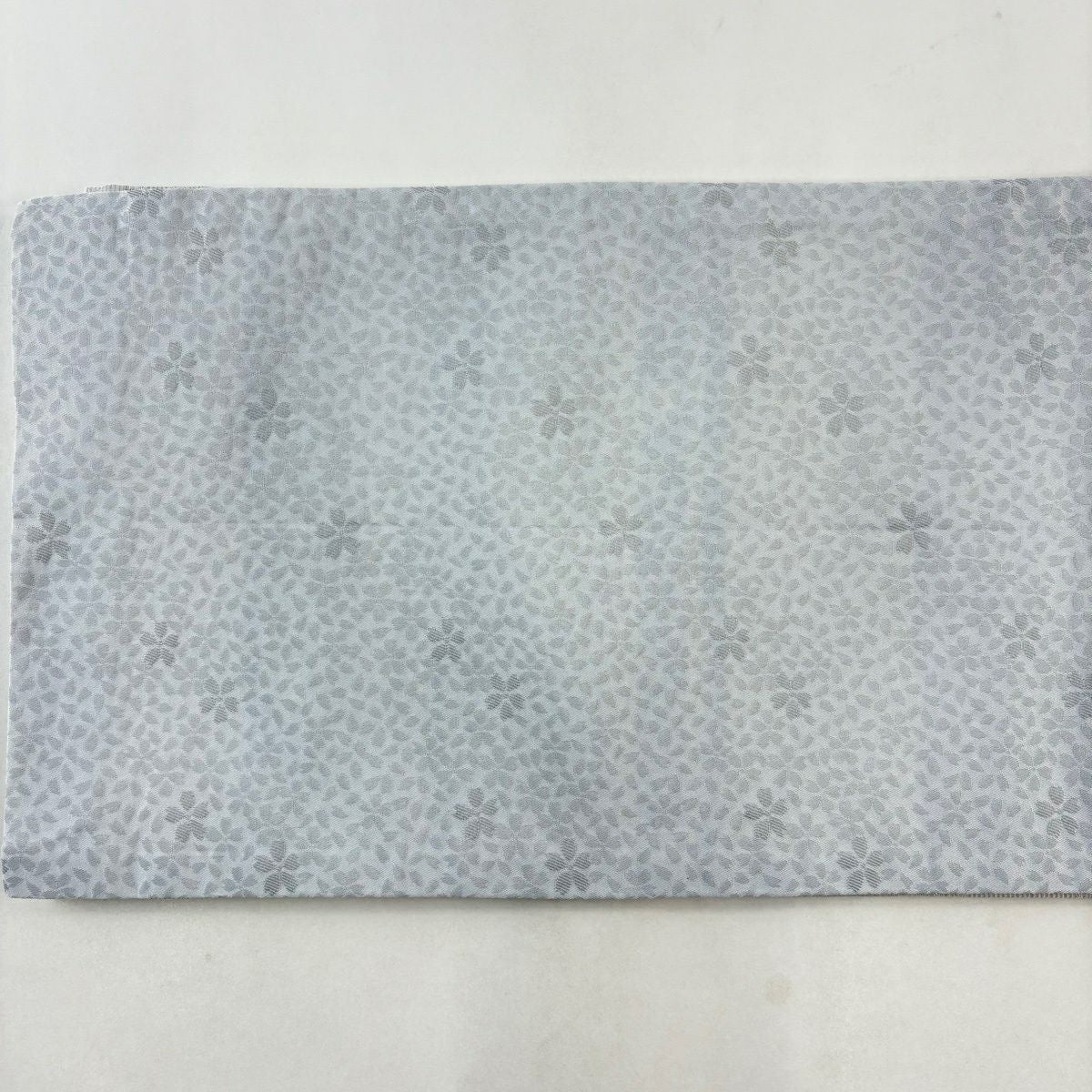 【美品】 袋名古屋帶 優品級櫻花 髮簪 青灰色 化纖