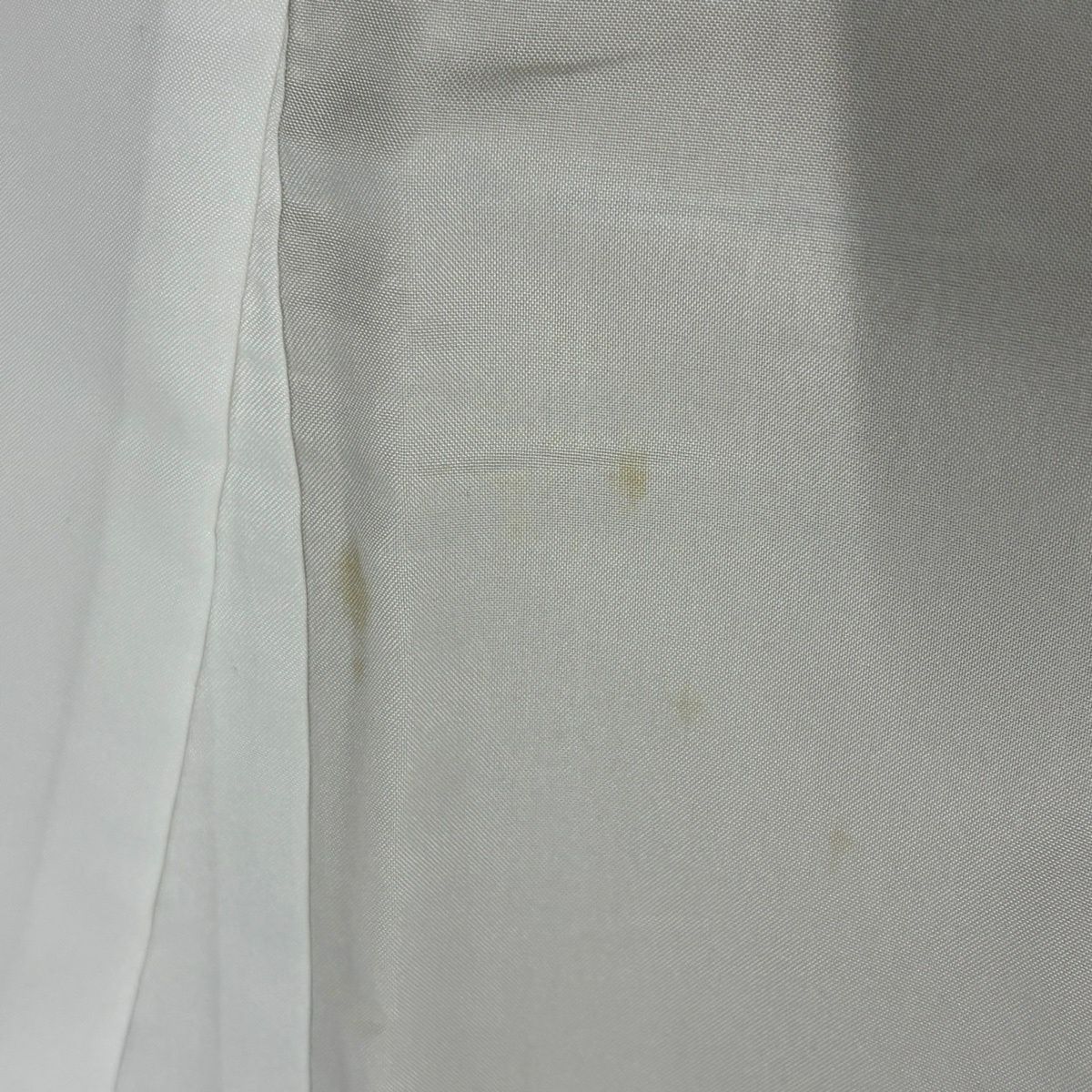小紋 身長159cm 袖長64cm M 雙層 三比 可洗和服 草花紋紋 條紋 黃土 茶化纖 優品級