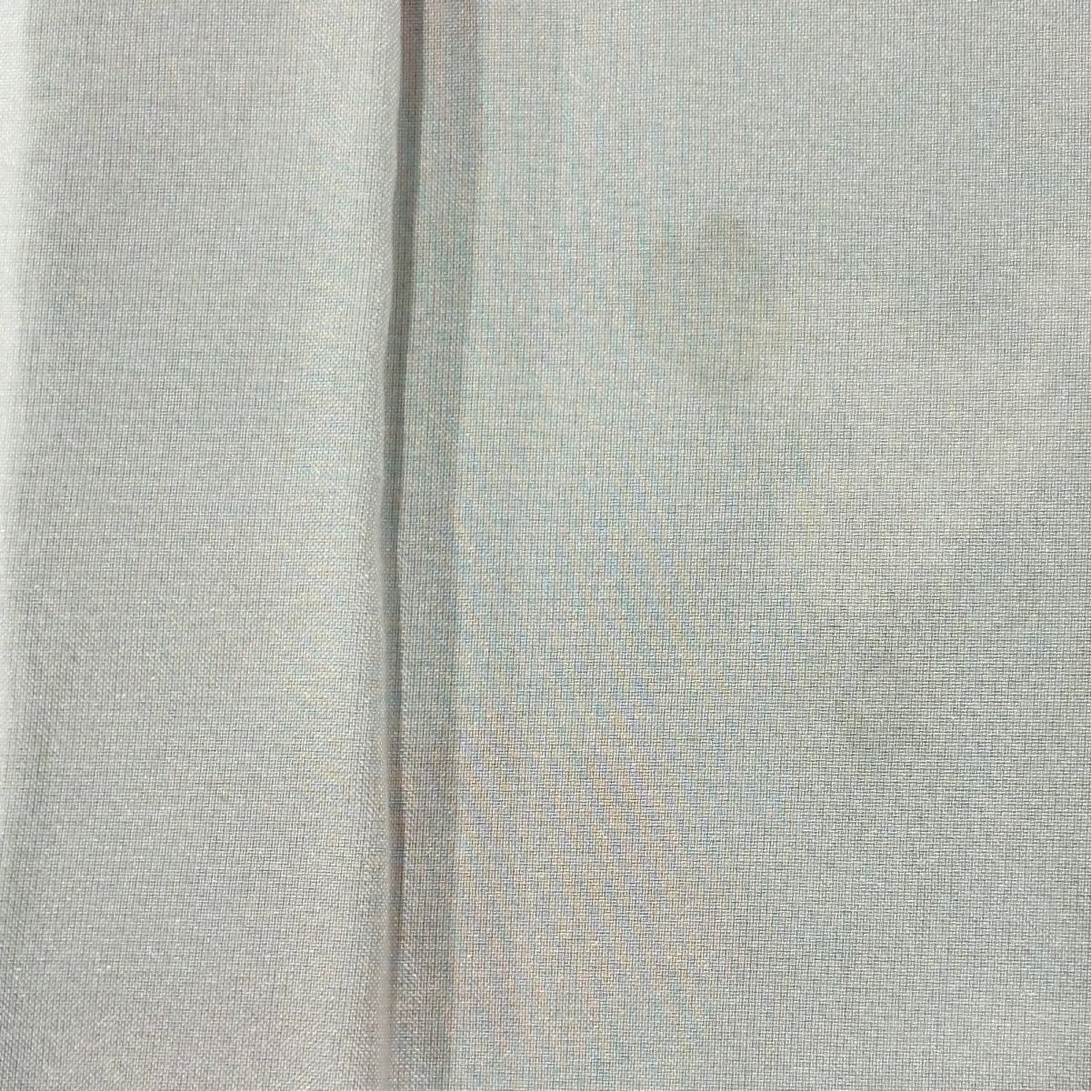 小紋 身長161cm 袖長62cm S 雙層 可洗和服 草花紋紋 水邊風景 灰紫 化纖 優品級
