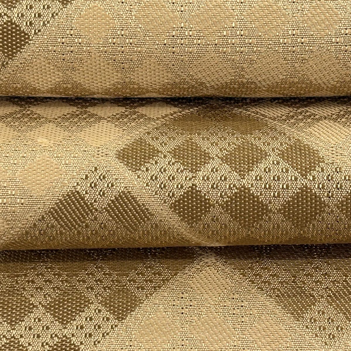 【美品】名古屋帶 逸品級 證書齊全 誠之輔 博多上布 博多織 八寸名古屋帶 松樹葉仕立 桧垣文 市松樹 淺米色 麻
