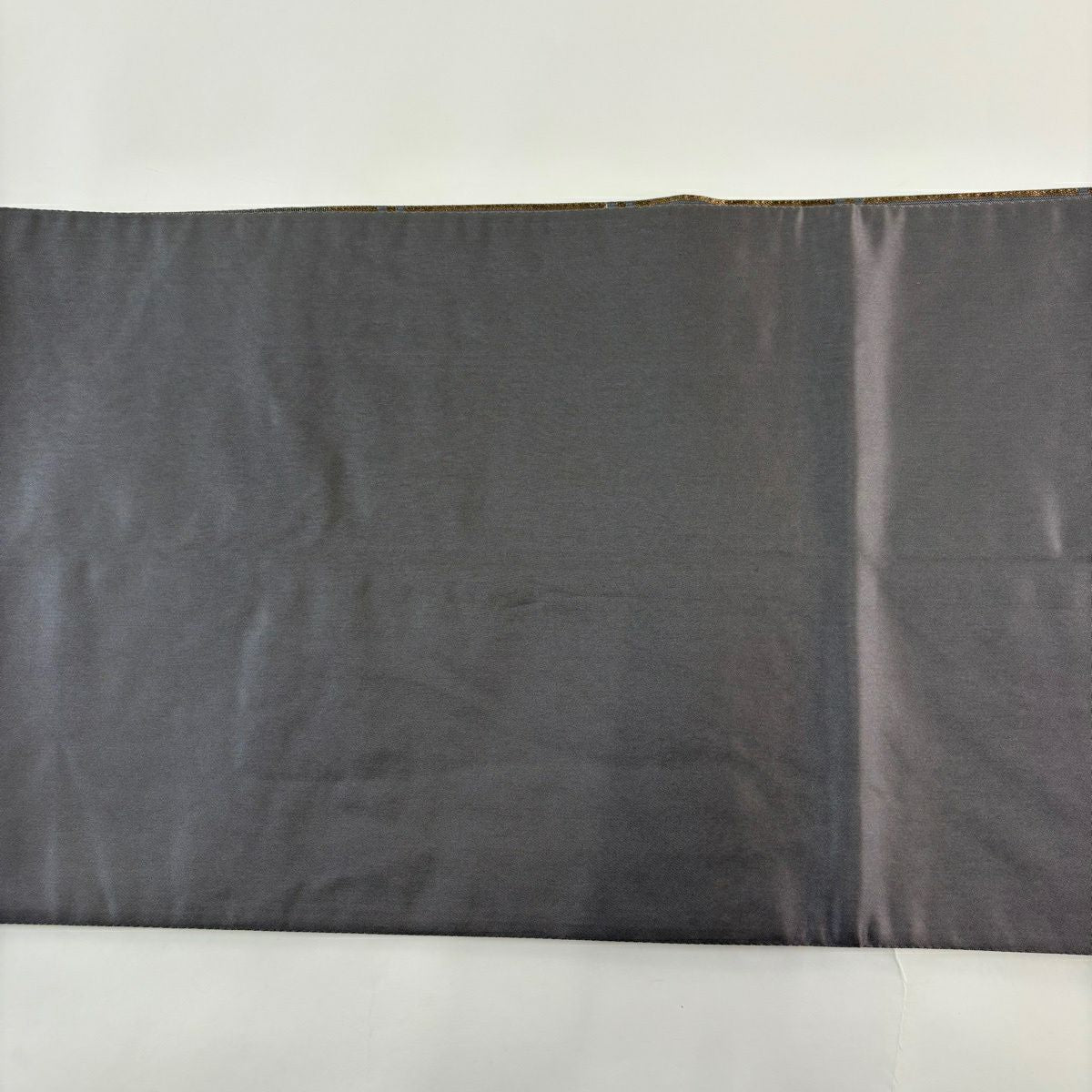 袋帶 秀品級 格子 幾何圖案 金金箔 米色 六通 純蠶絲