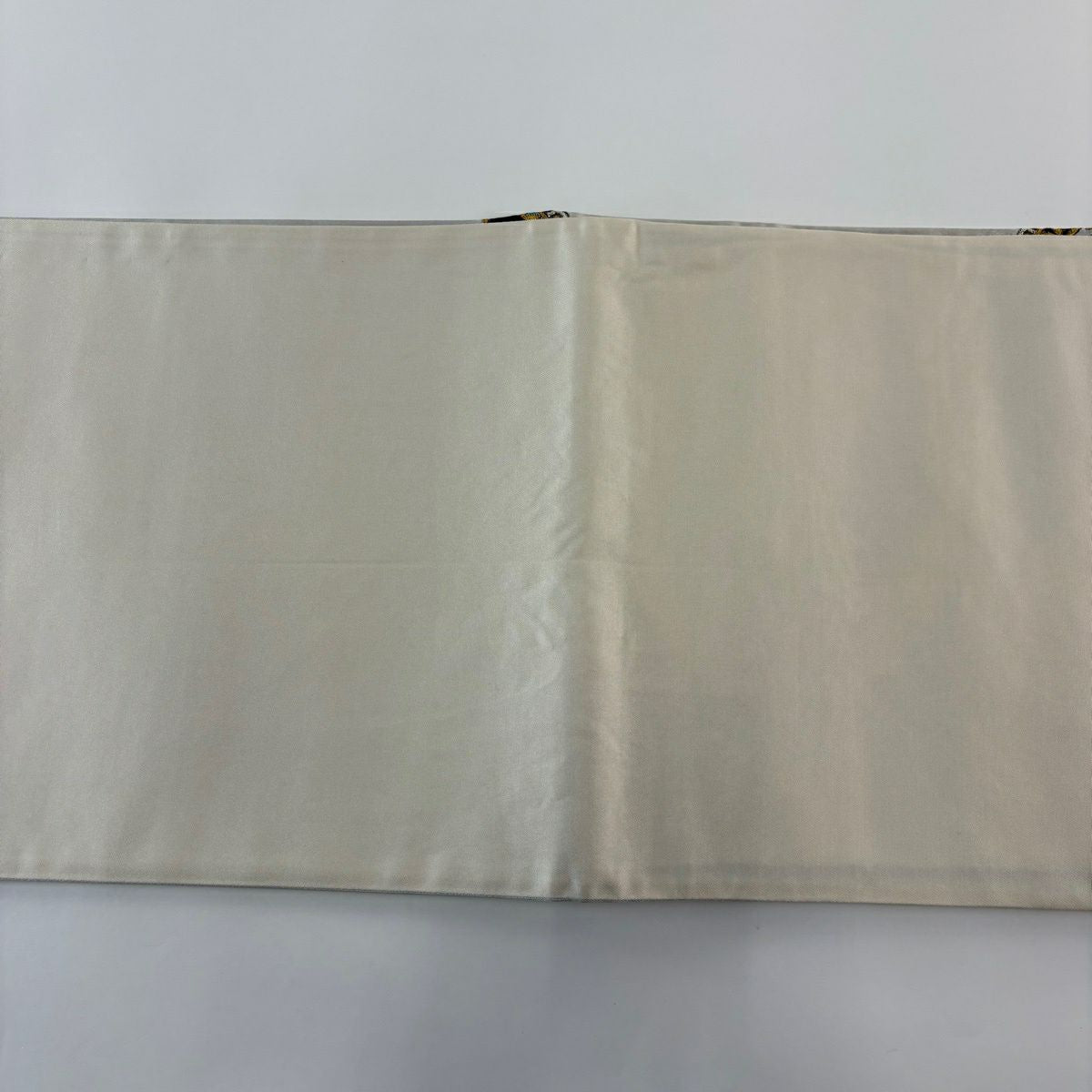 袋帶 秀品級 向鳥 花唐草紋 金銀絲 金金箔 銀 六通 純蠶絲