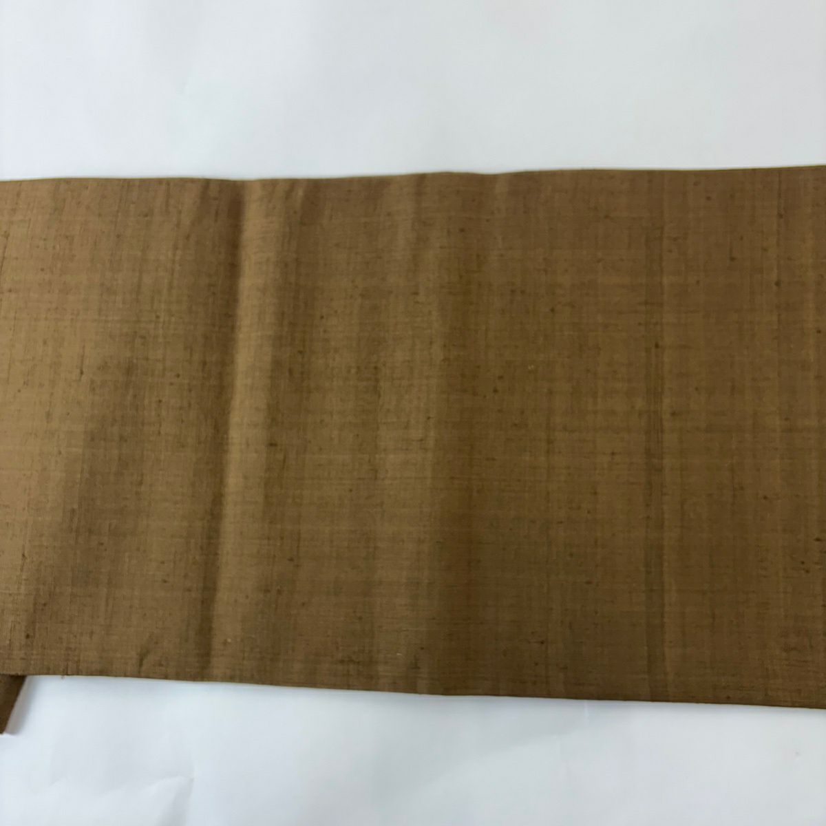 【美品】 袋帶 秀品級 紬織織 華紋 鳥 刺繡 焦茶 金銀彩 正蠶絲