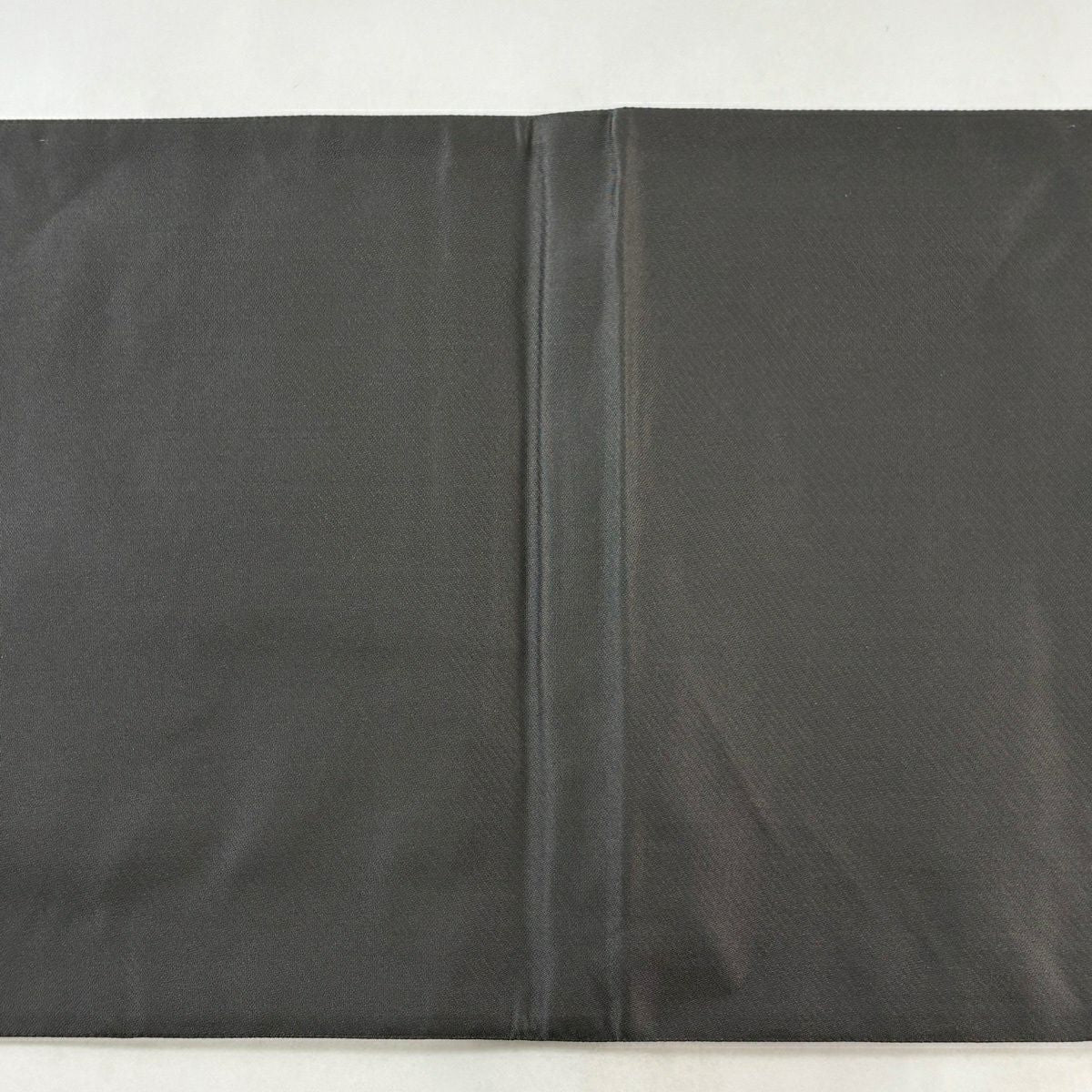 【美品】 袋帶 秀品級 花唐草紋 金糸 刺繡 灰 深藍 六通 純蠶絲