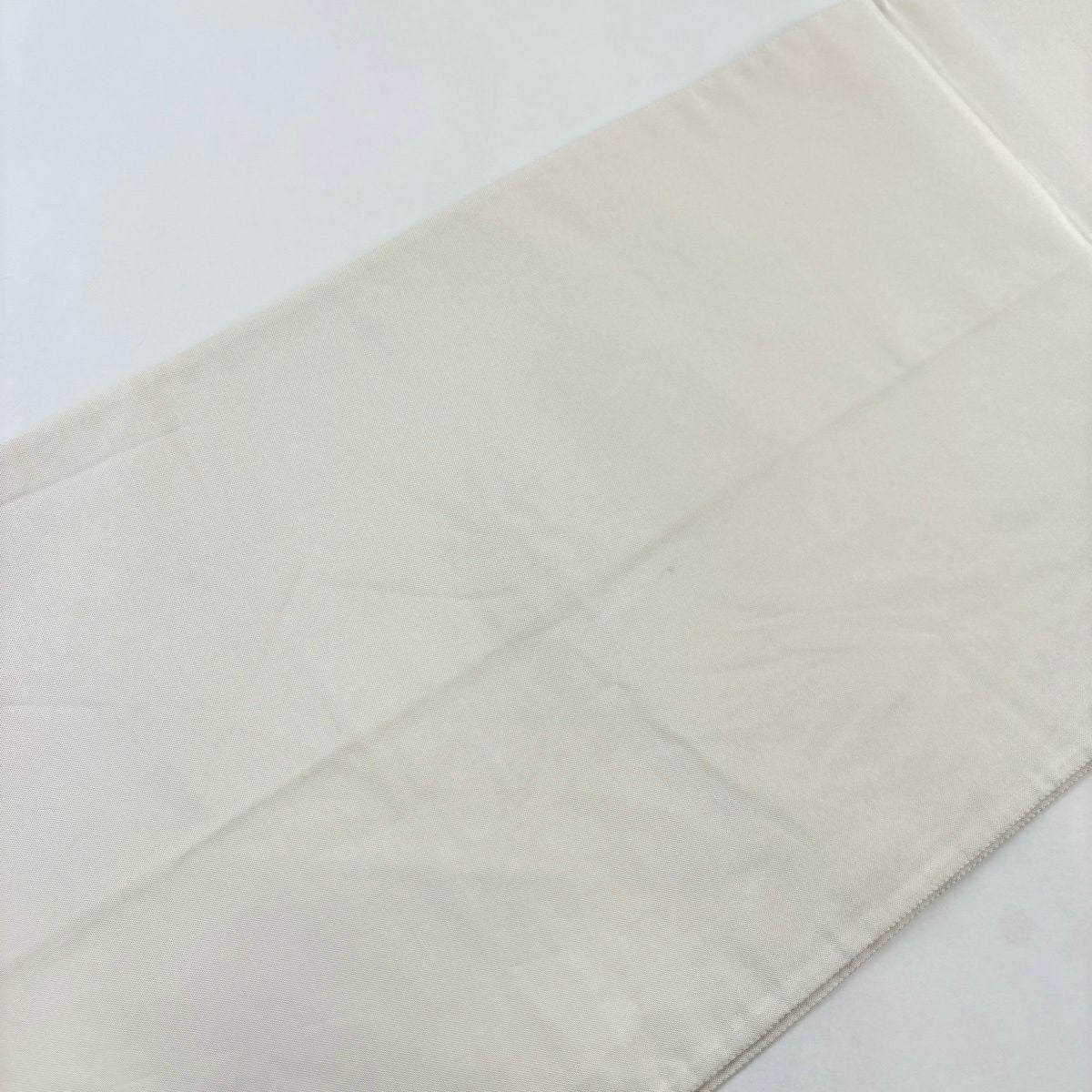 袋帶 秀品級 唐草紋 幾何學 金銀線 米色 大鼓圖案 純蠶絲