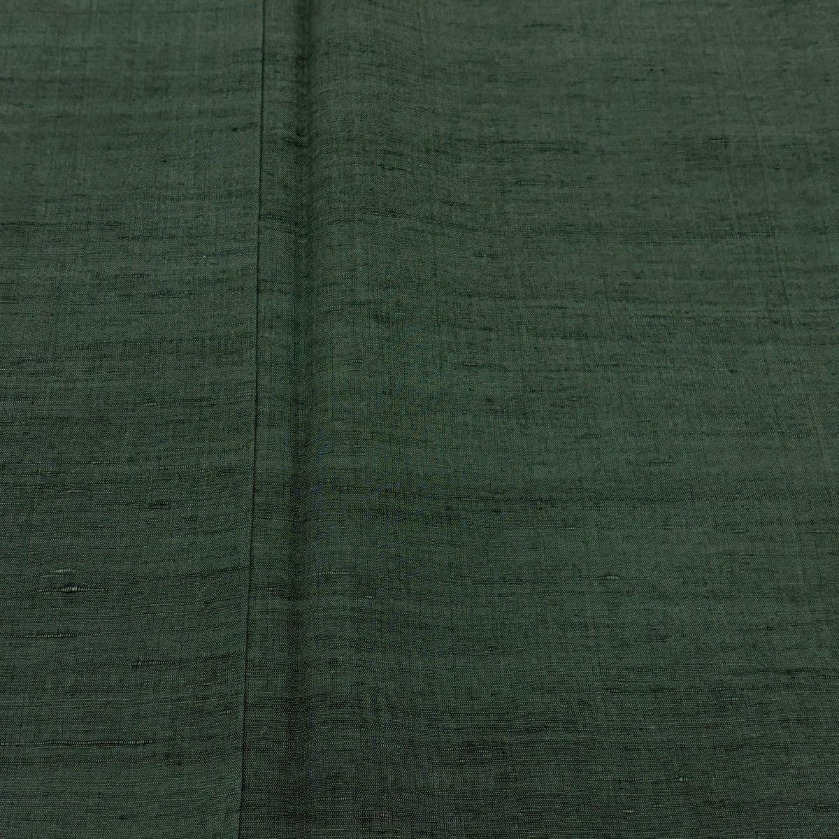 【美品】 紬織 身長161.5cm 袖長64cm M 雙層 深綠 純蠶絲 秀品級 一つ紋
