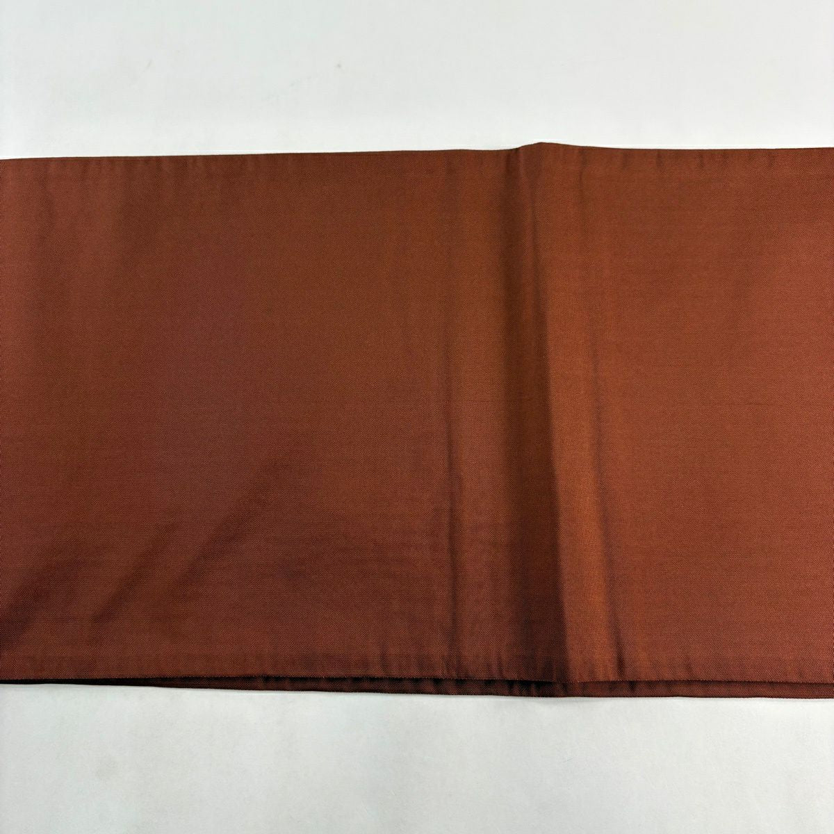 【美品】 袋帶 秀品級 扇子面 草花紋紋 絞染 銀線 茶 お太鼓圖案 純蠶絲
