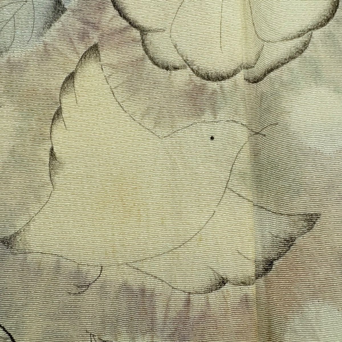 訪問服 身長165.5cm 袖長65.5cm M 雙層 滝泰 有落款 辻花染 霞 金銀彩 漸層 深紫 純蠶絲 優品級