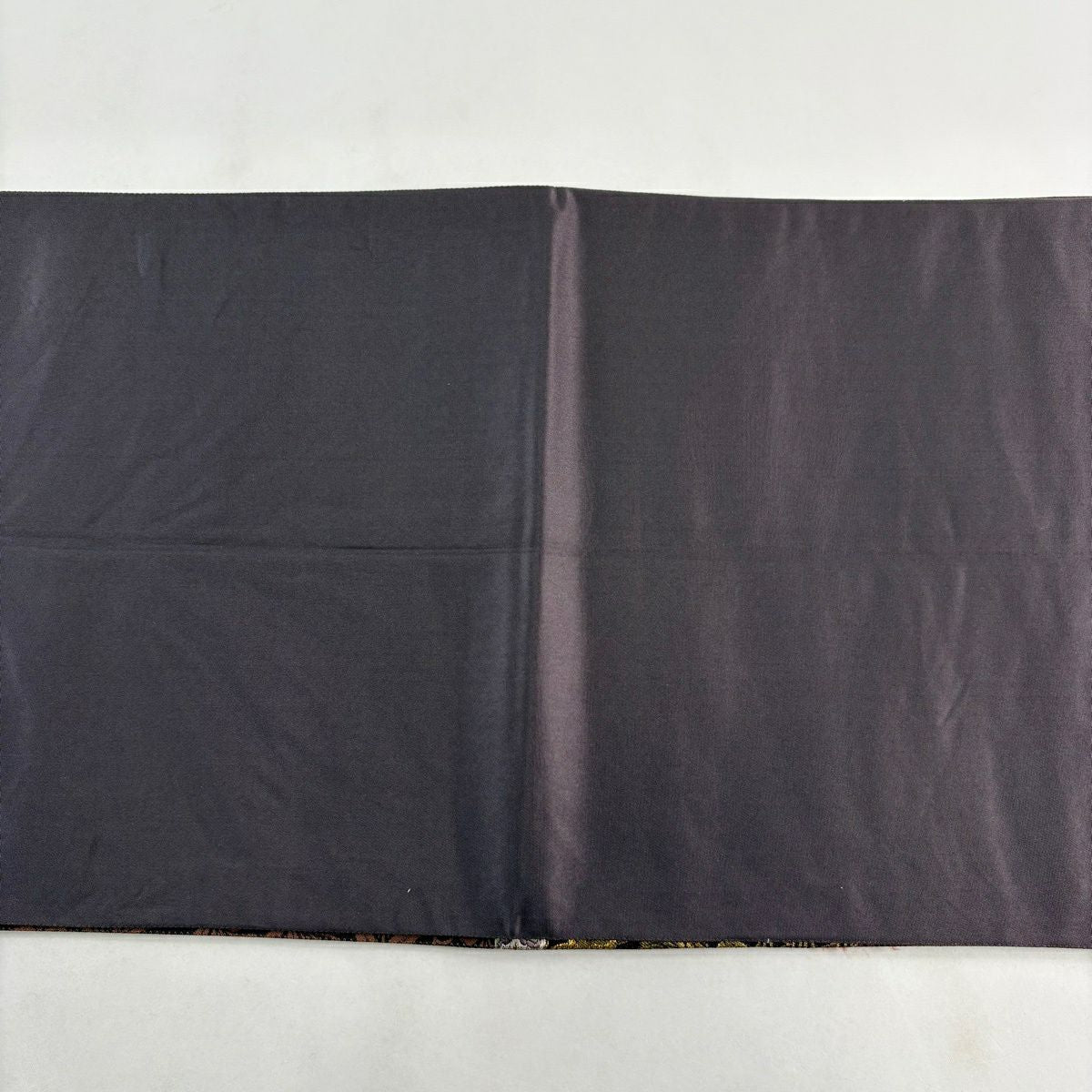 【美品】 袋帶 秀品級 文箱 華紋 金銀彩 金金箔 茶 六通 純蠶絲