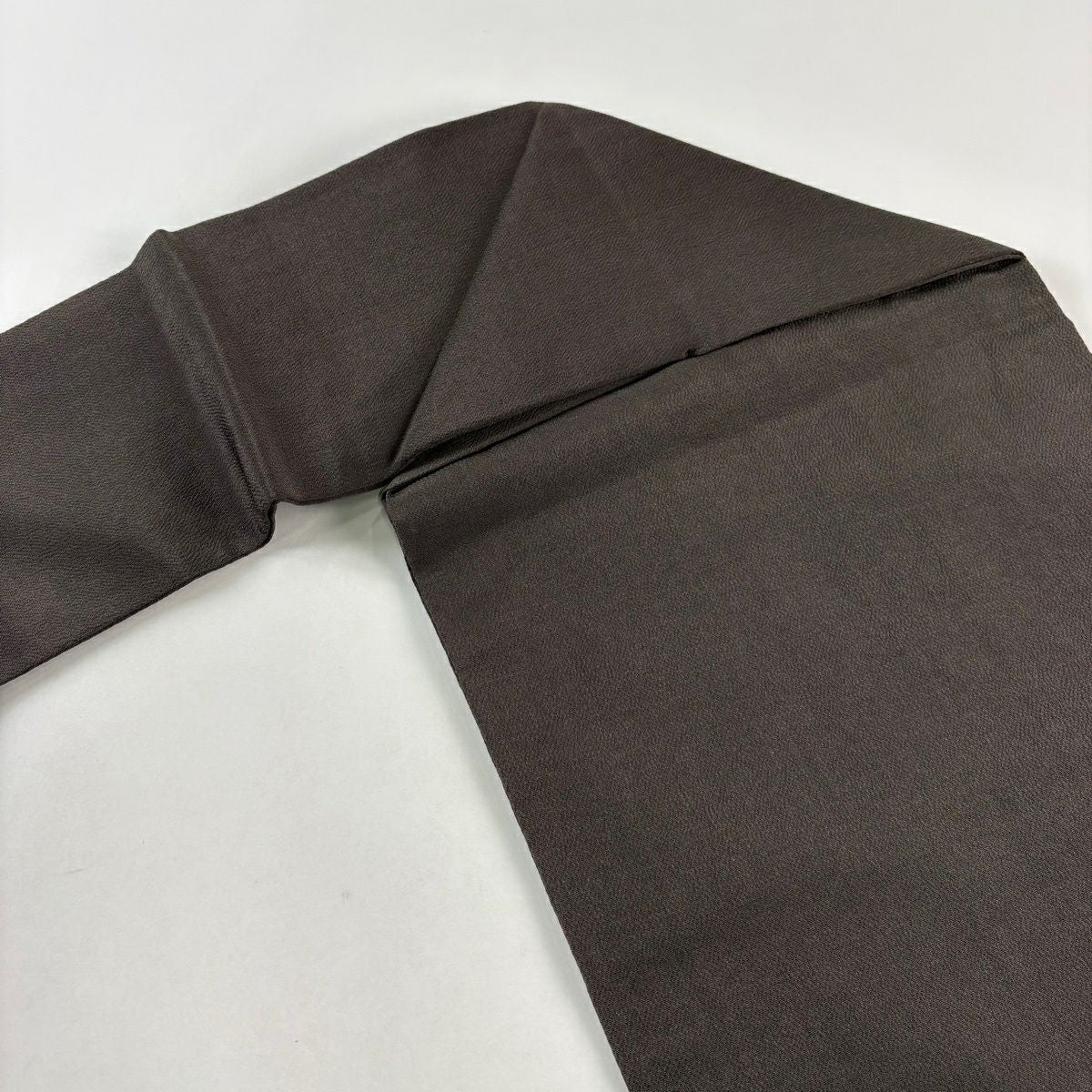 【美品】名古屋帶 秀品級 櫻花 絞織 焦茶 純蠶絲