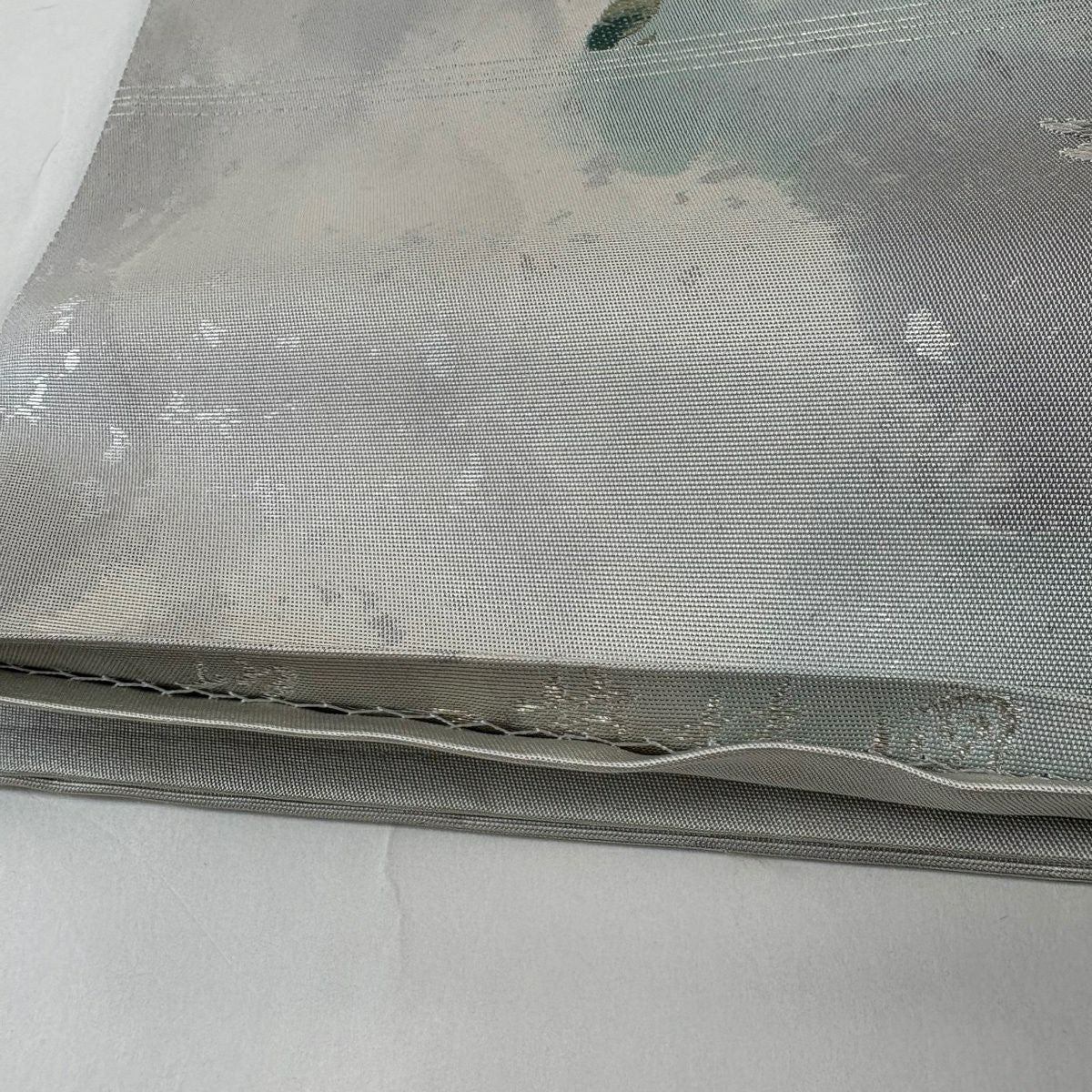 袋帶 秀品級 關西仕立 椿 菊花 金銀彩 青灰 六通 純蠶絲