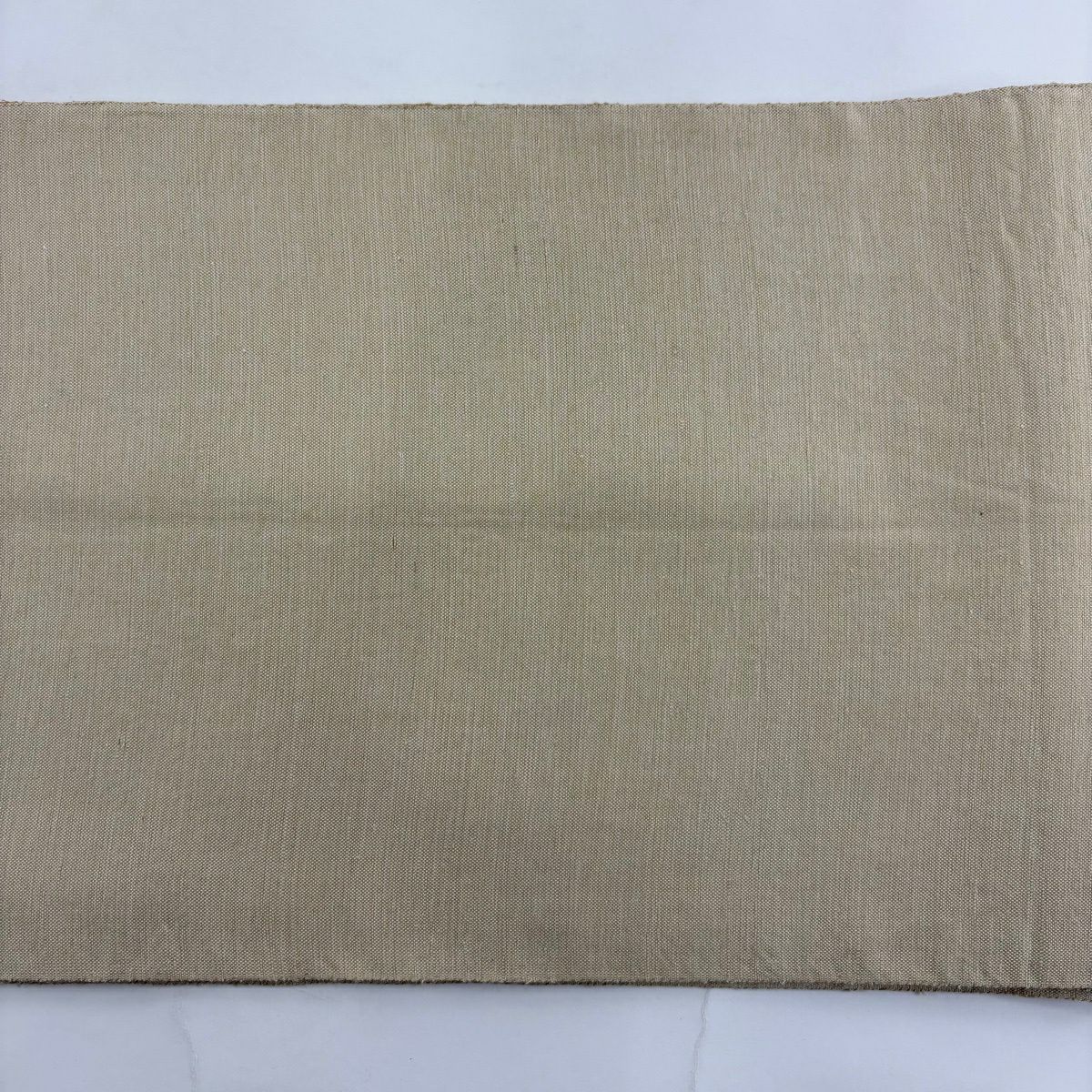 袋帶 秀品級 幾何學 草花紋 米色 大鼓圖案 純蠶絲